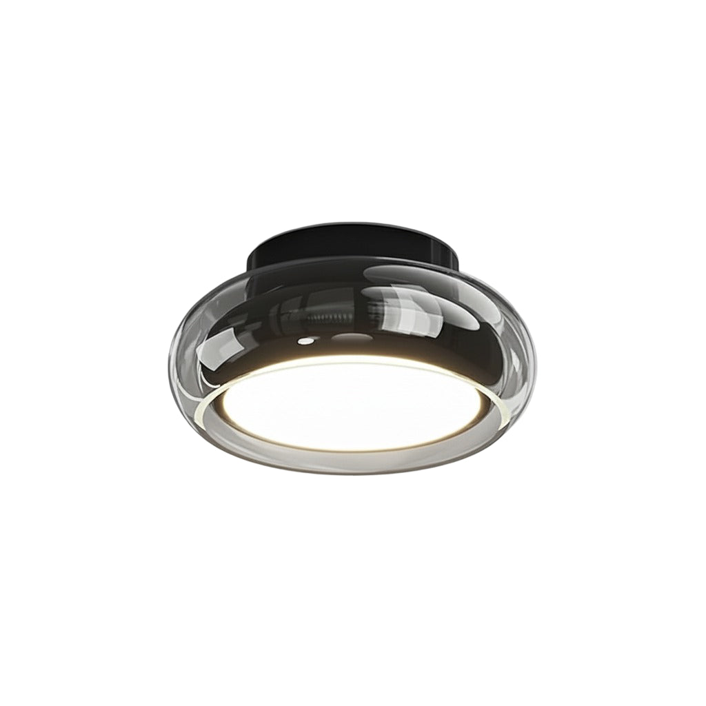 Glass Flush Mount Ceiling Light - Semi Flush Fixture