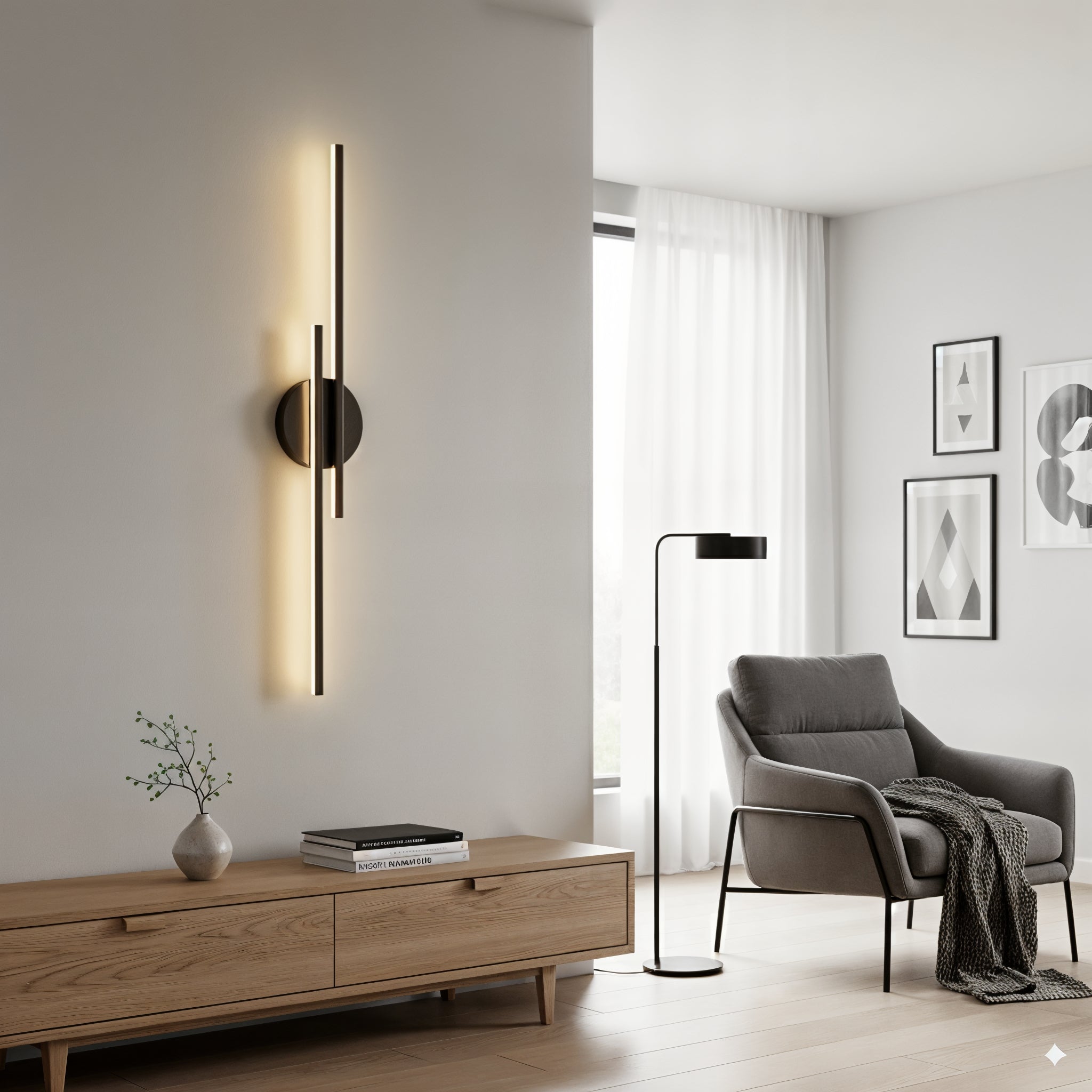 Multi-Bar LED Wall Sconce - Vertical Strip Light