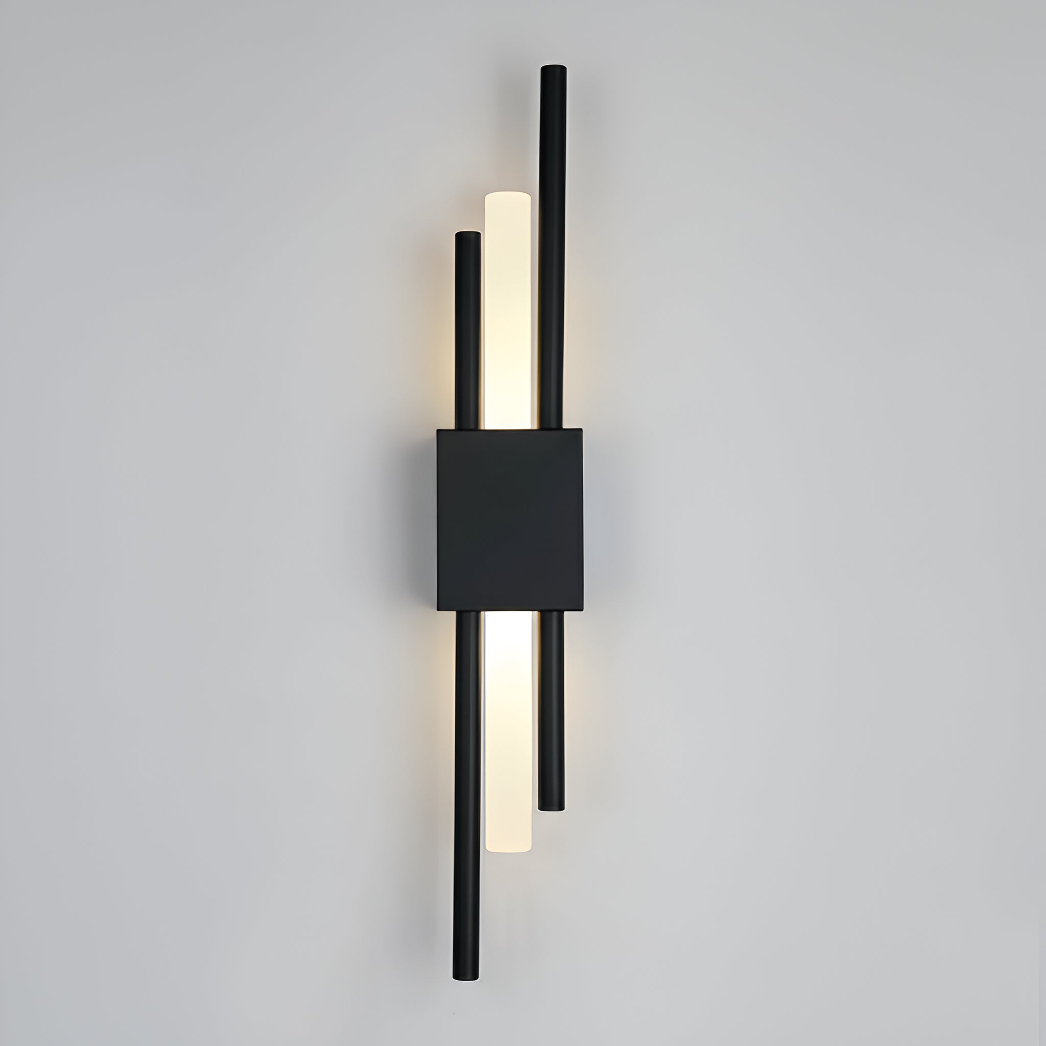 Black LED Linear Wall Sconce - Modern Up Down Light