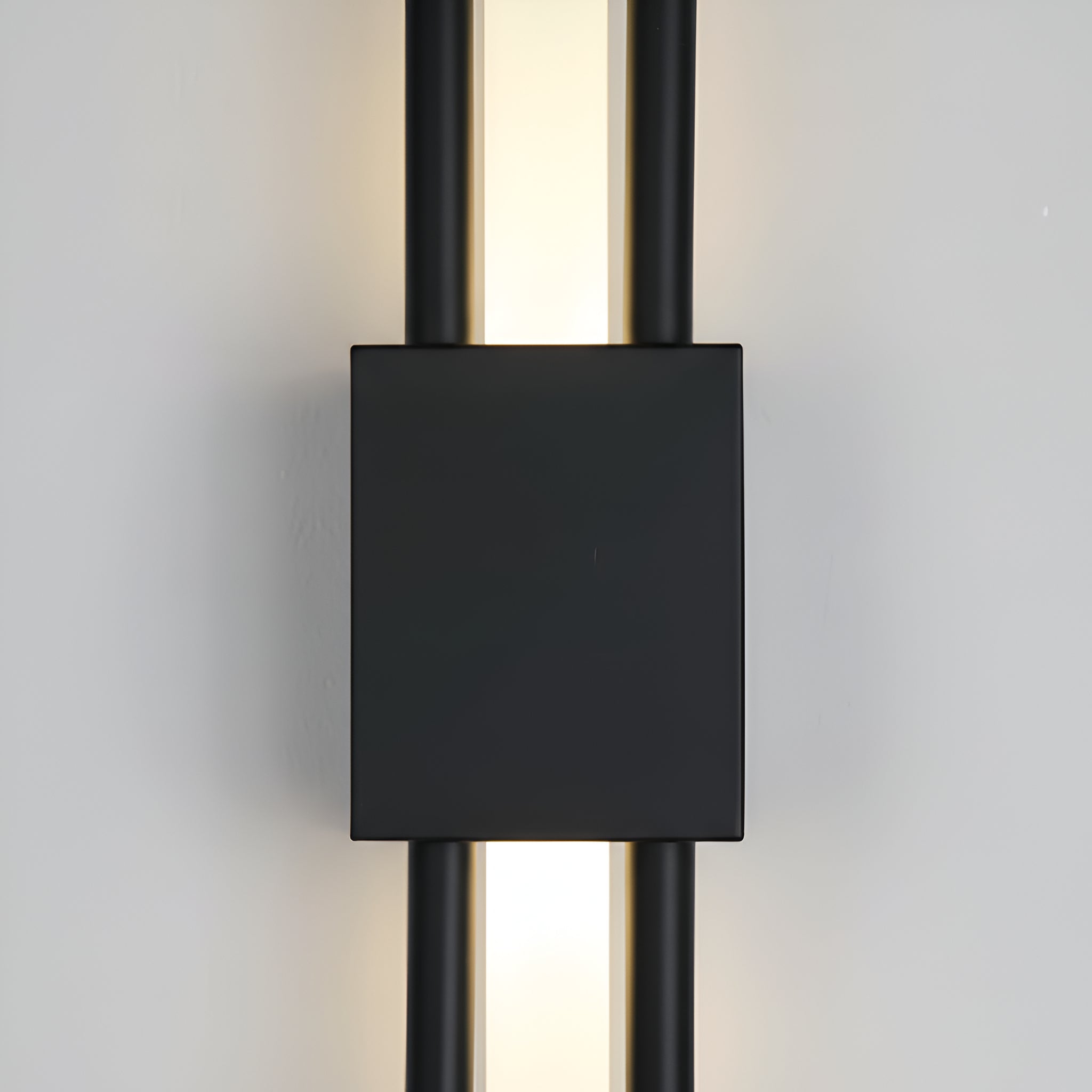 Black LED Linear Wall Sconce - Modern Up Down Light