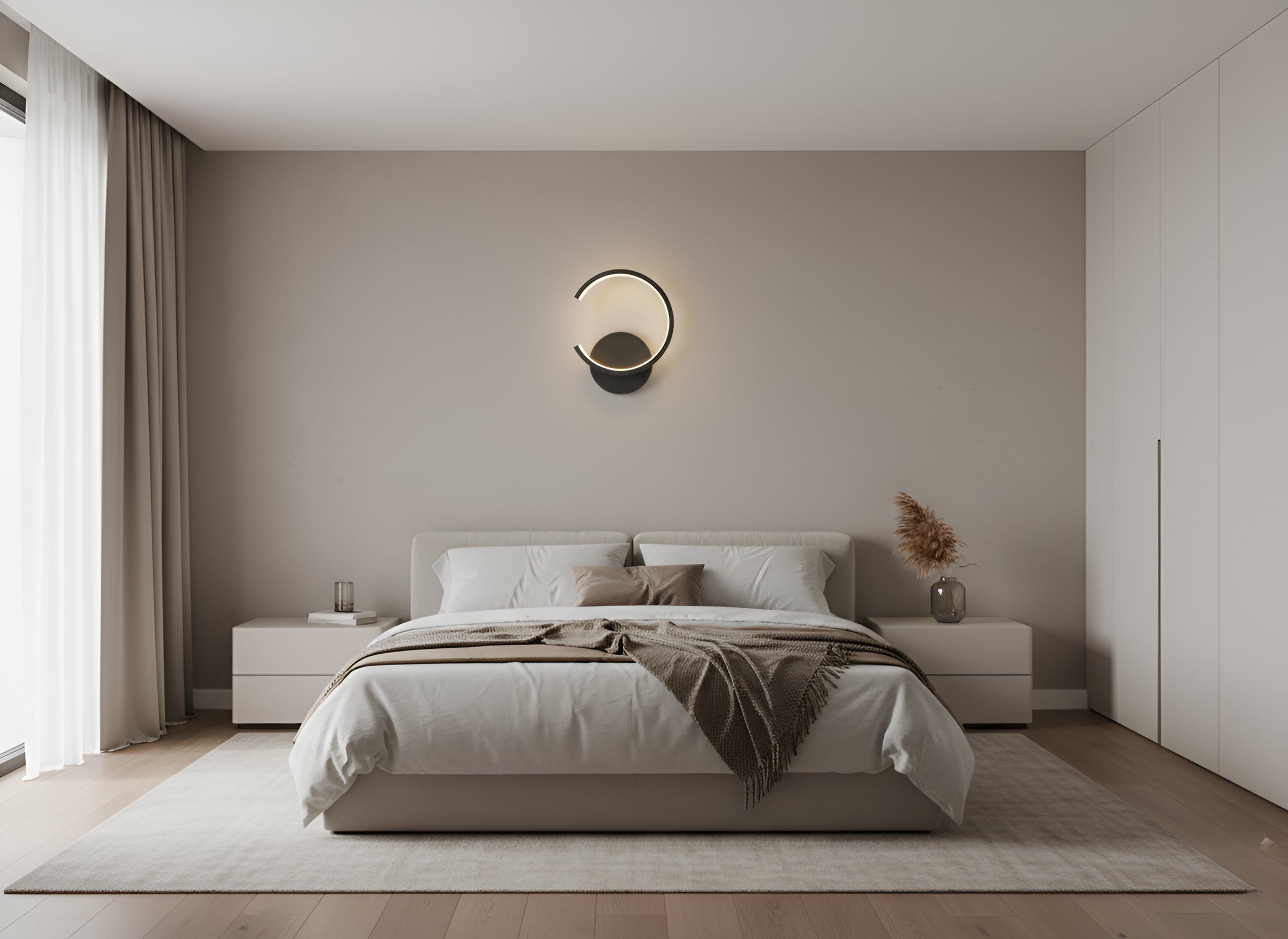 Modern LED Ring Wall Sconce - Circular Wall Light