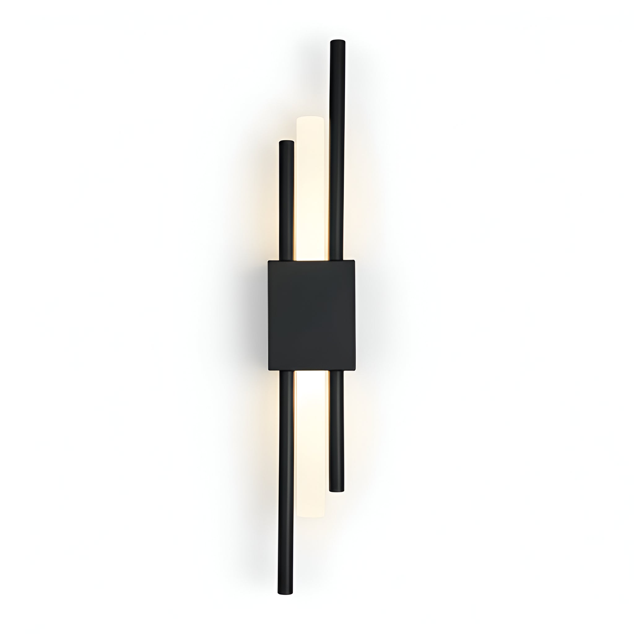 Black LED Linear Wall Sconce - Modern Up Down Light