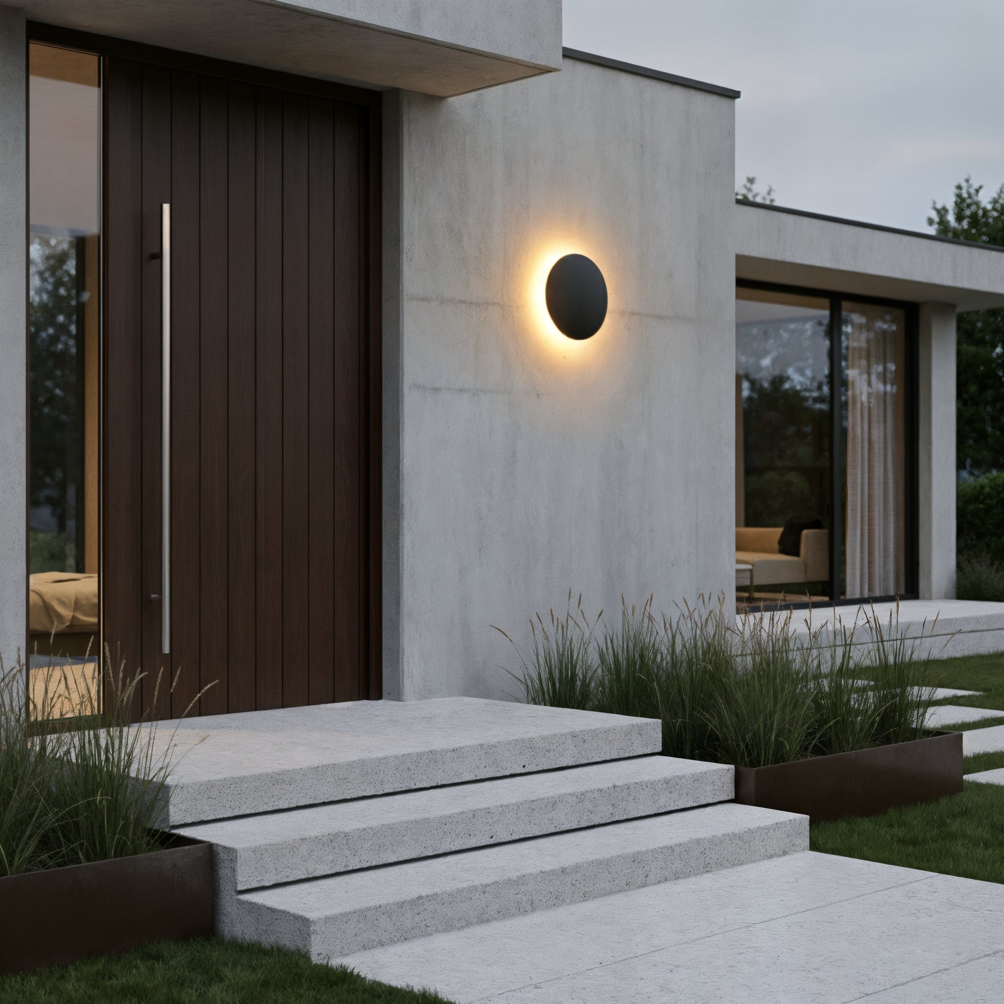 Modern LED Halo Wall Sconce - Outdoor Indoor Wall Light