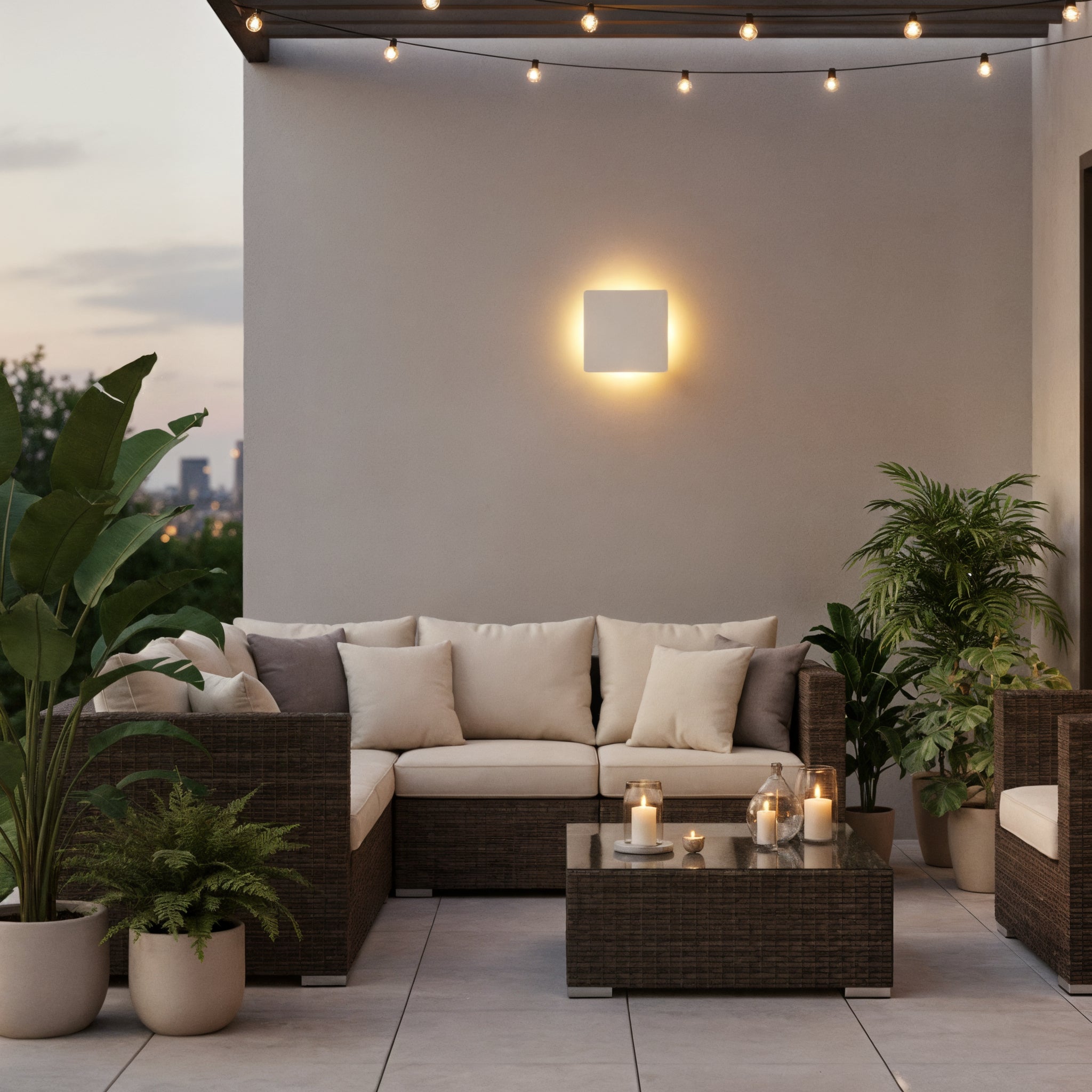 Modern LED Halo Wall Sconce - Outdoor Indoor Wall Light