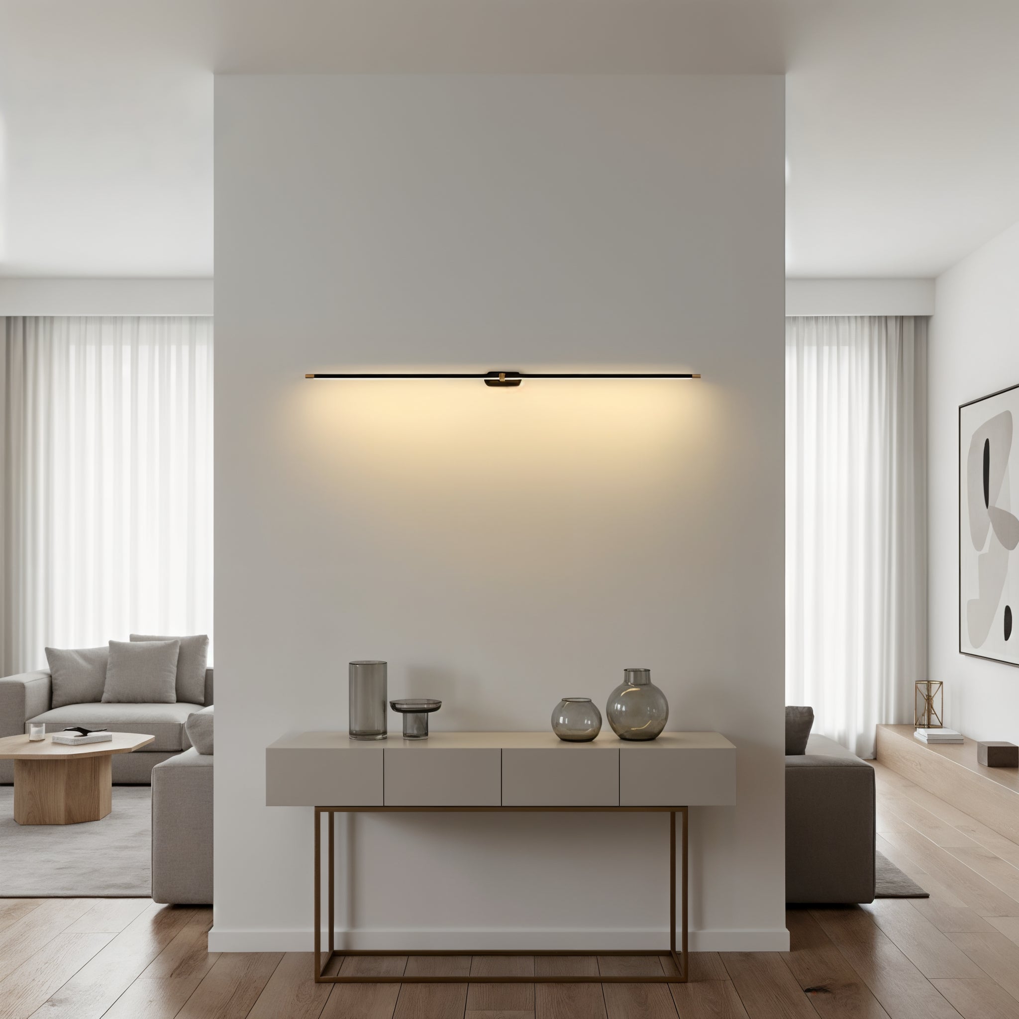 Minimalist Linear LED Wall Light - Modern Strip Light