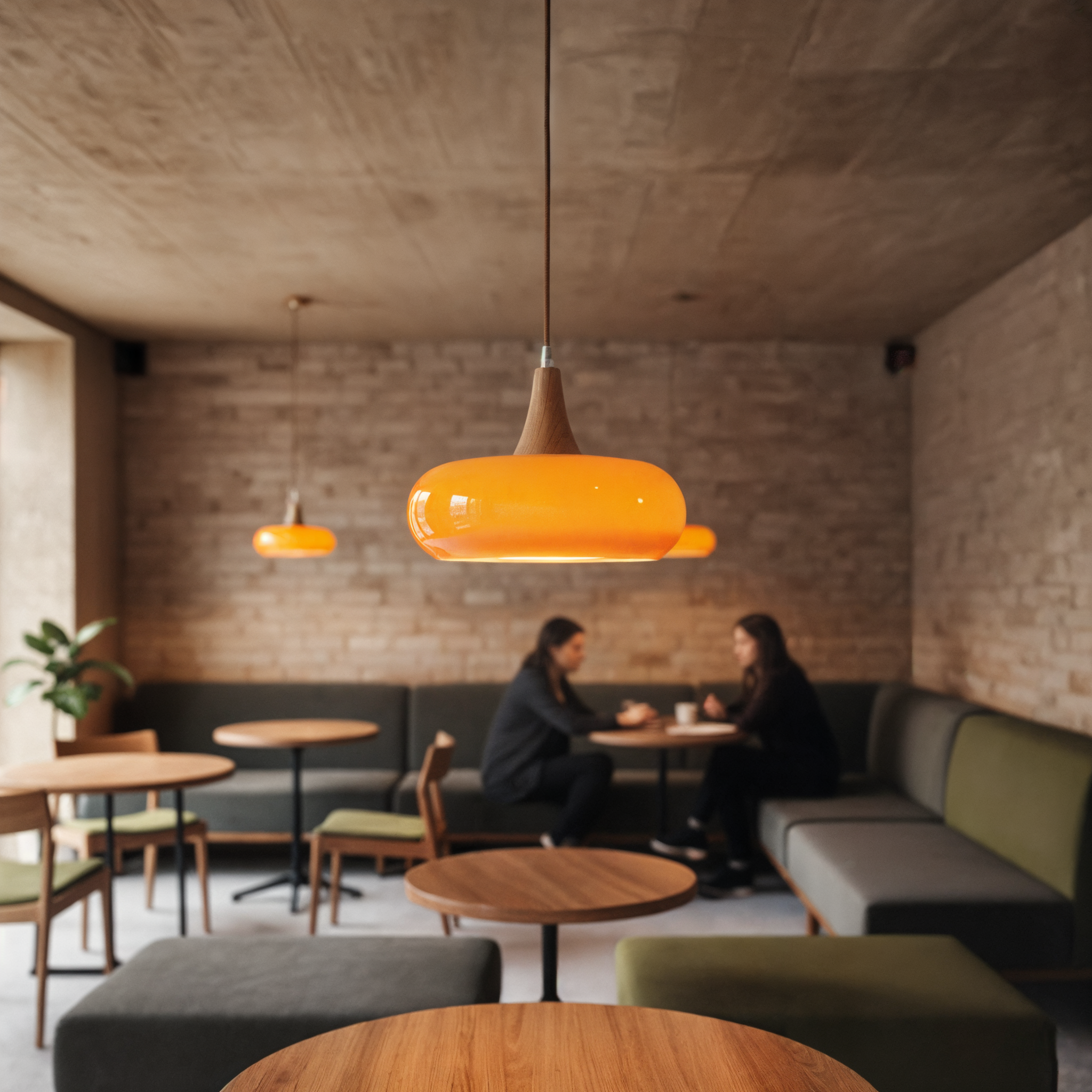 Modern Glass Bowl Shade Hanging Pendant Lamp