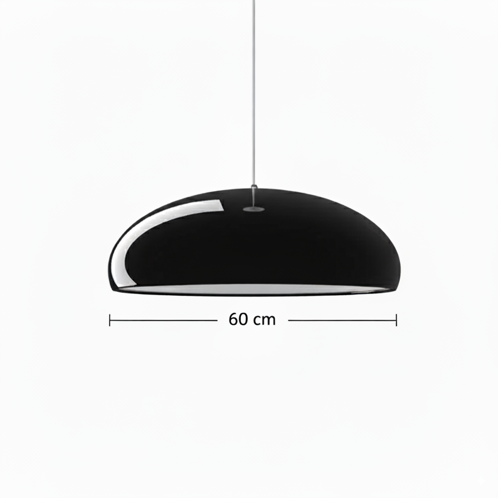 Modern Dome Pendant Light - Smooth Bowl Shade