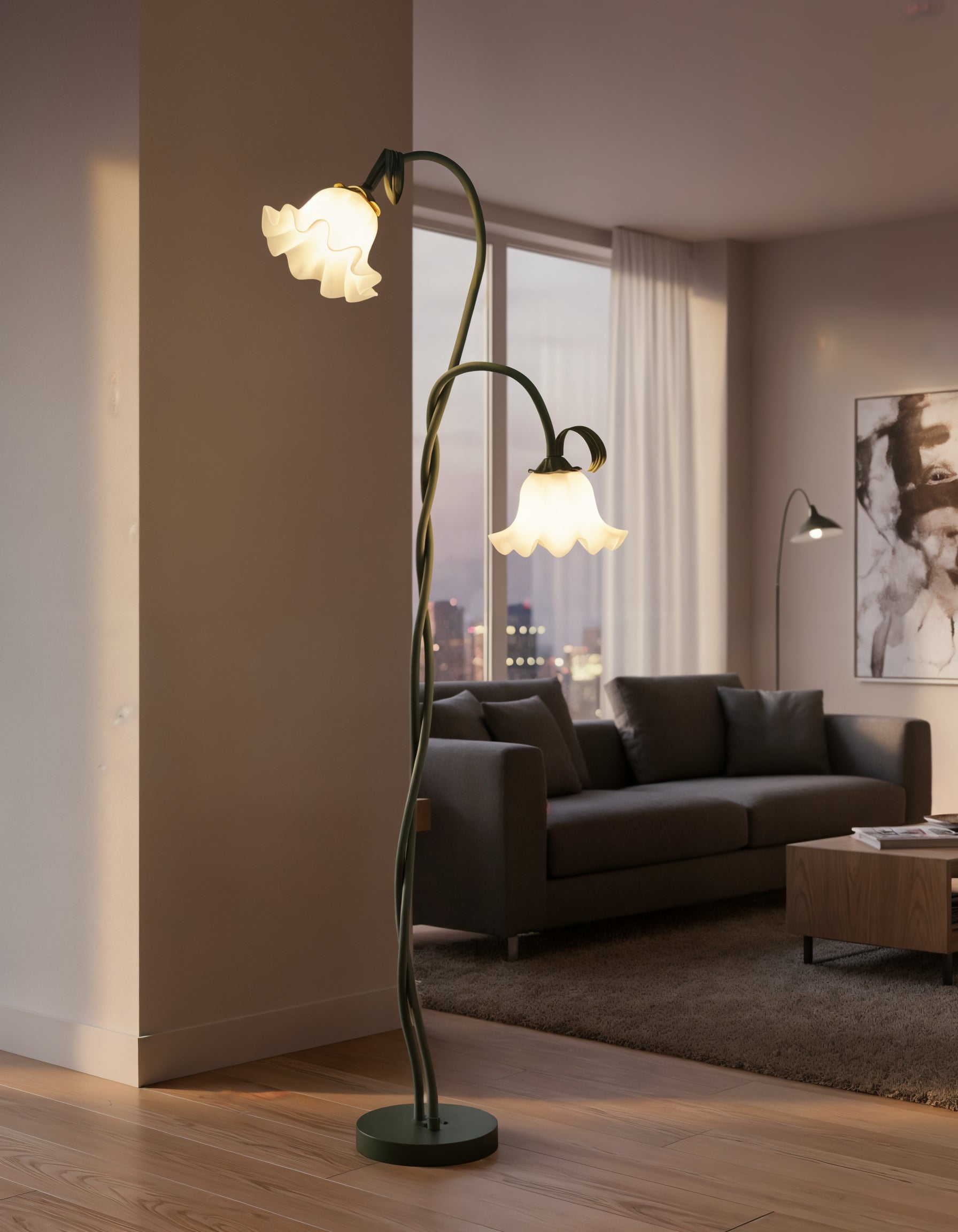 Calla Flowers Floor Lamp