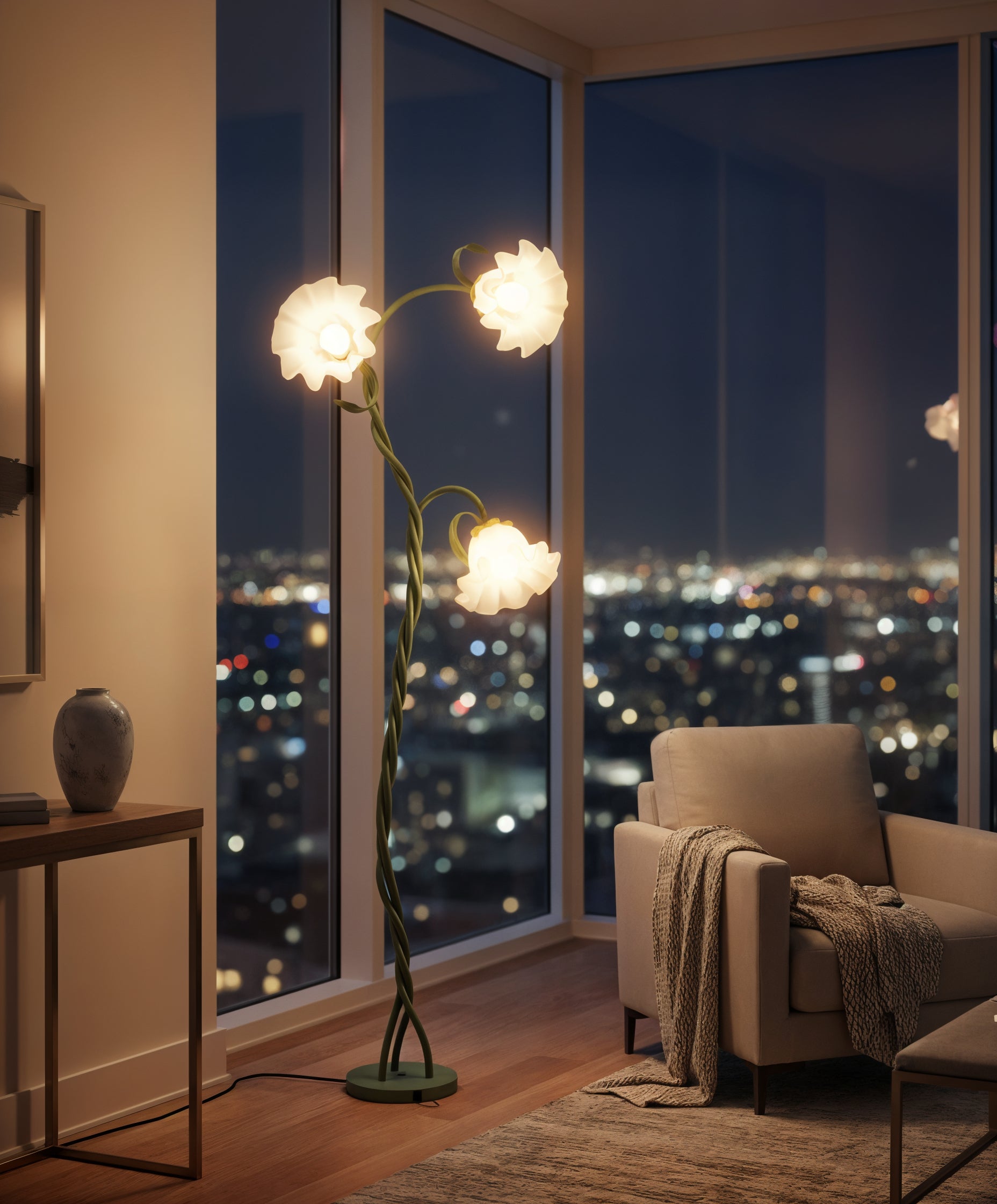 Calla Flowers Floor Lamp