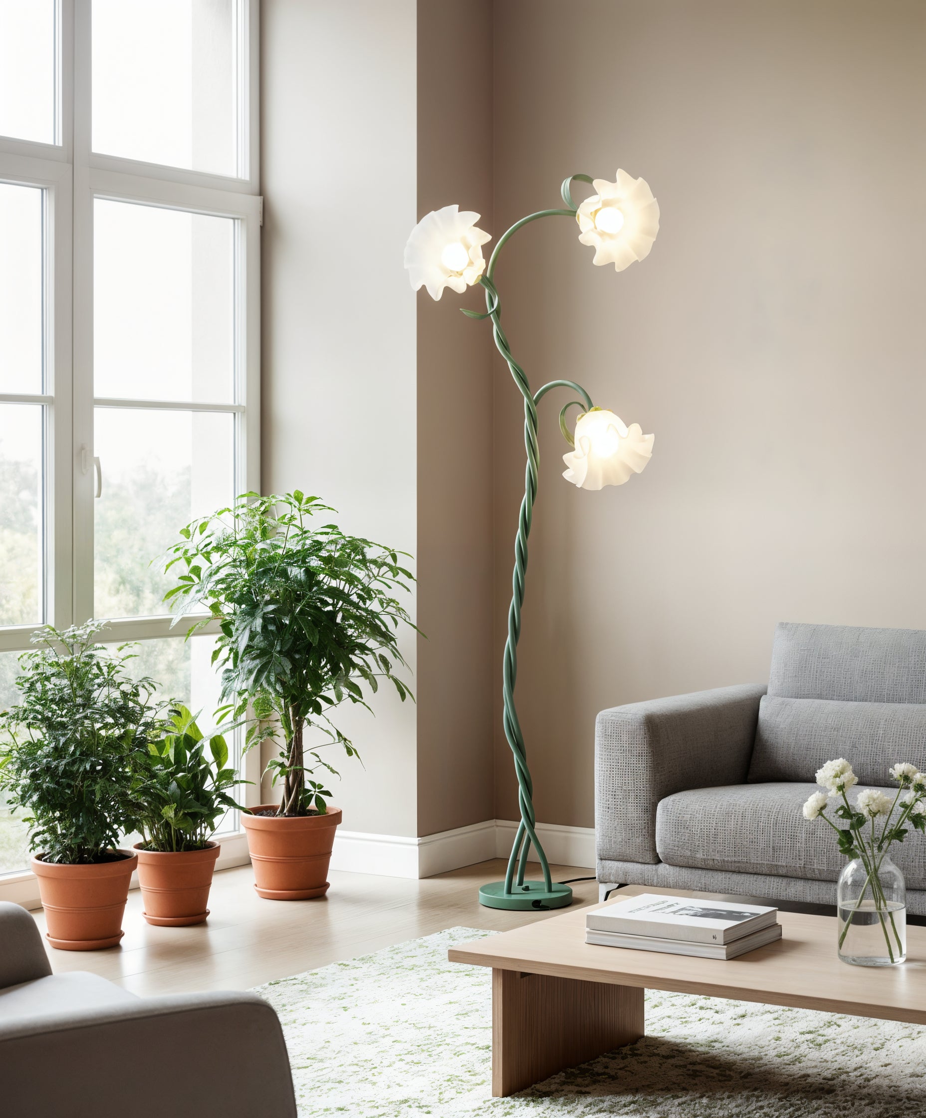 Calla Flowers Floor Lamp