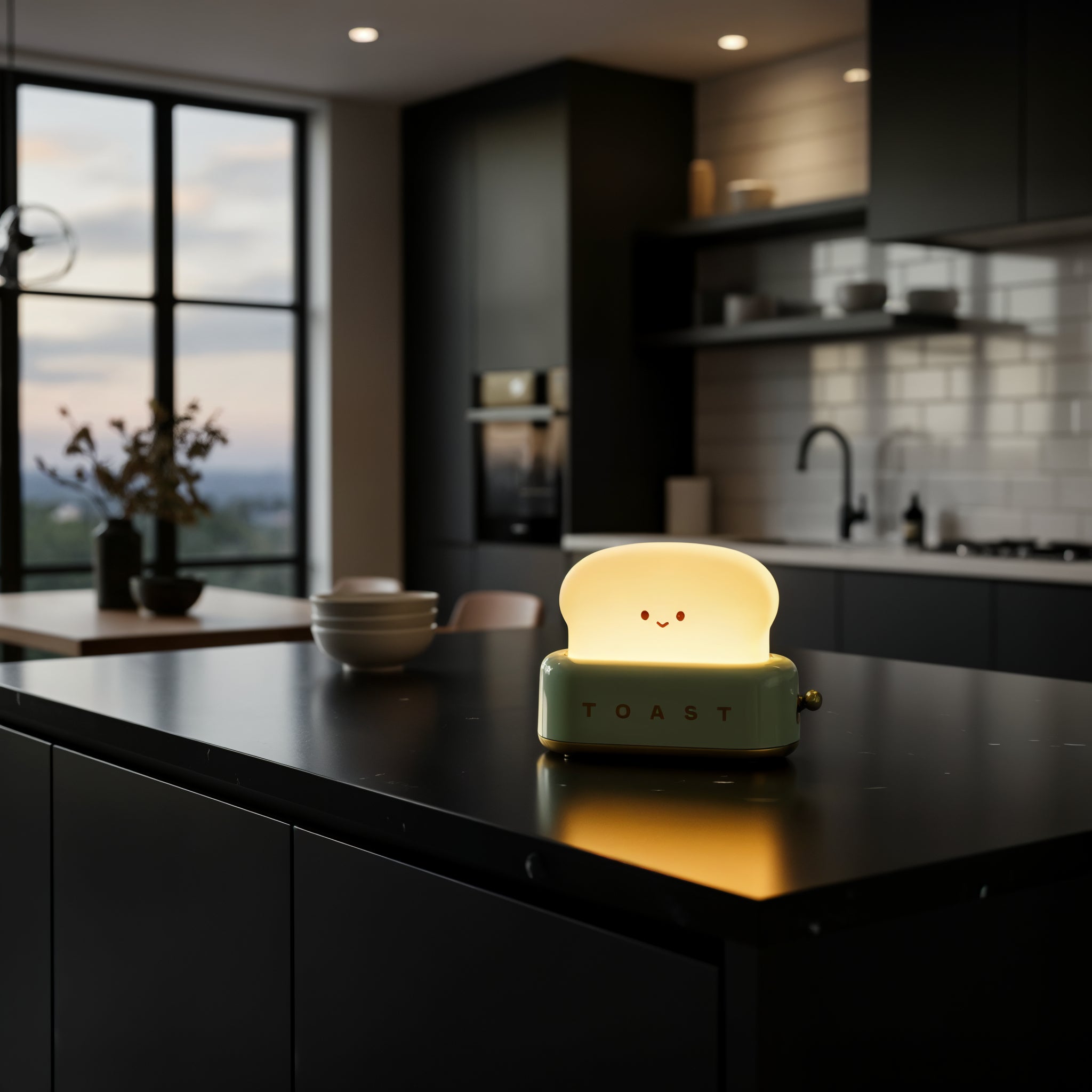 Rechargable Cloudy Toast Table Lamp (Built-in Battery)