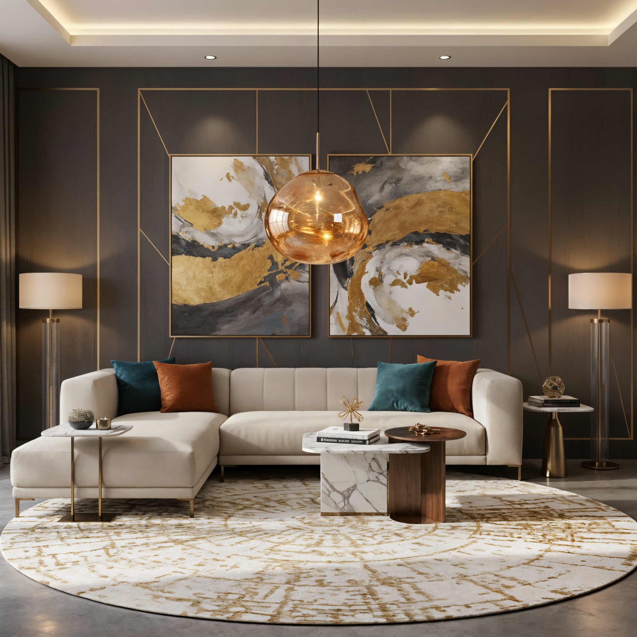 Organic Glass Pendant Light - Irregular Bubble Shade