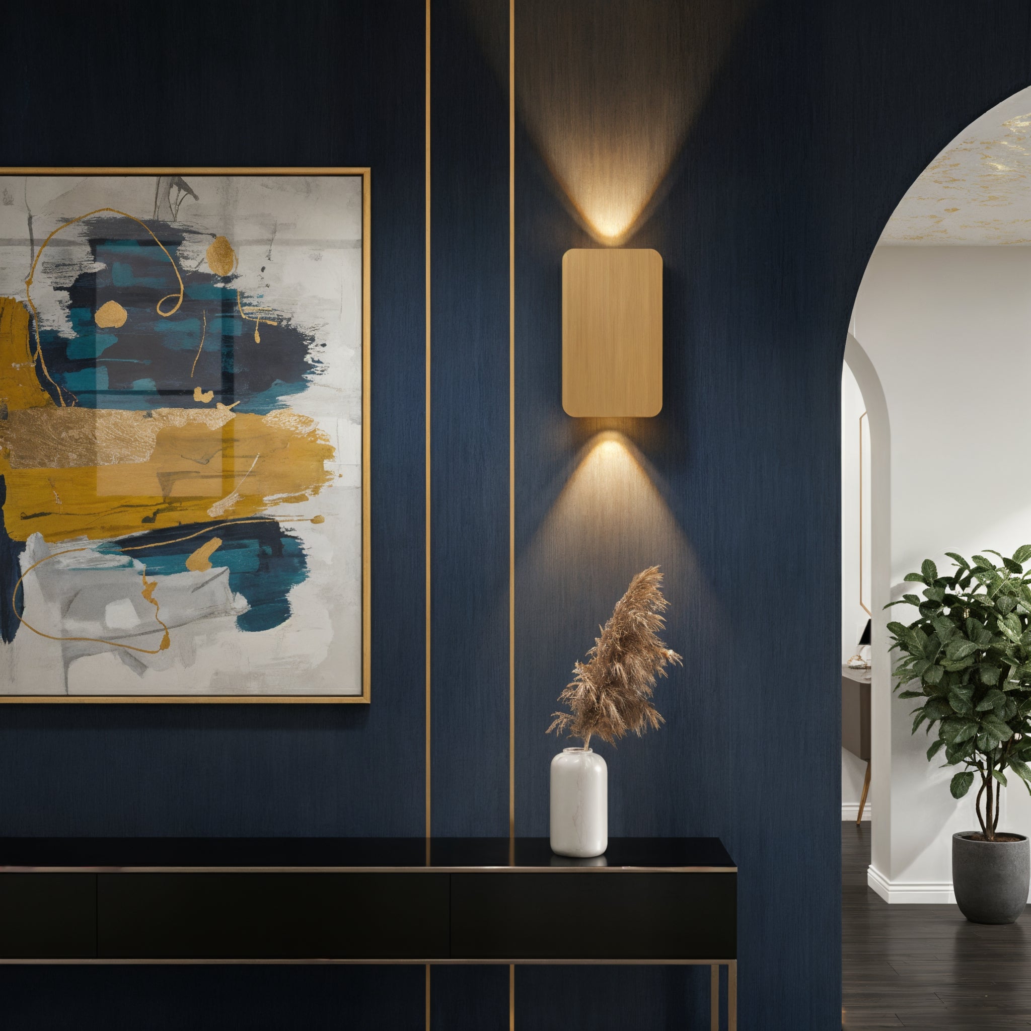 Rectangular LED Modern Wall Fixture Wall Sconce