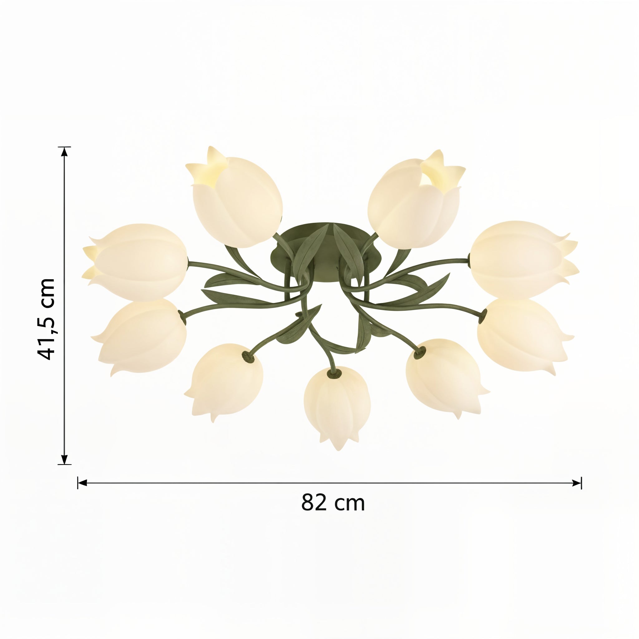 Floral Ceiling Light - Multi Flower Fixture