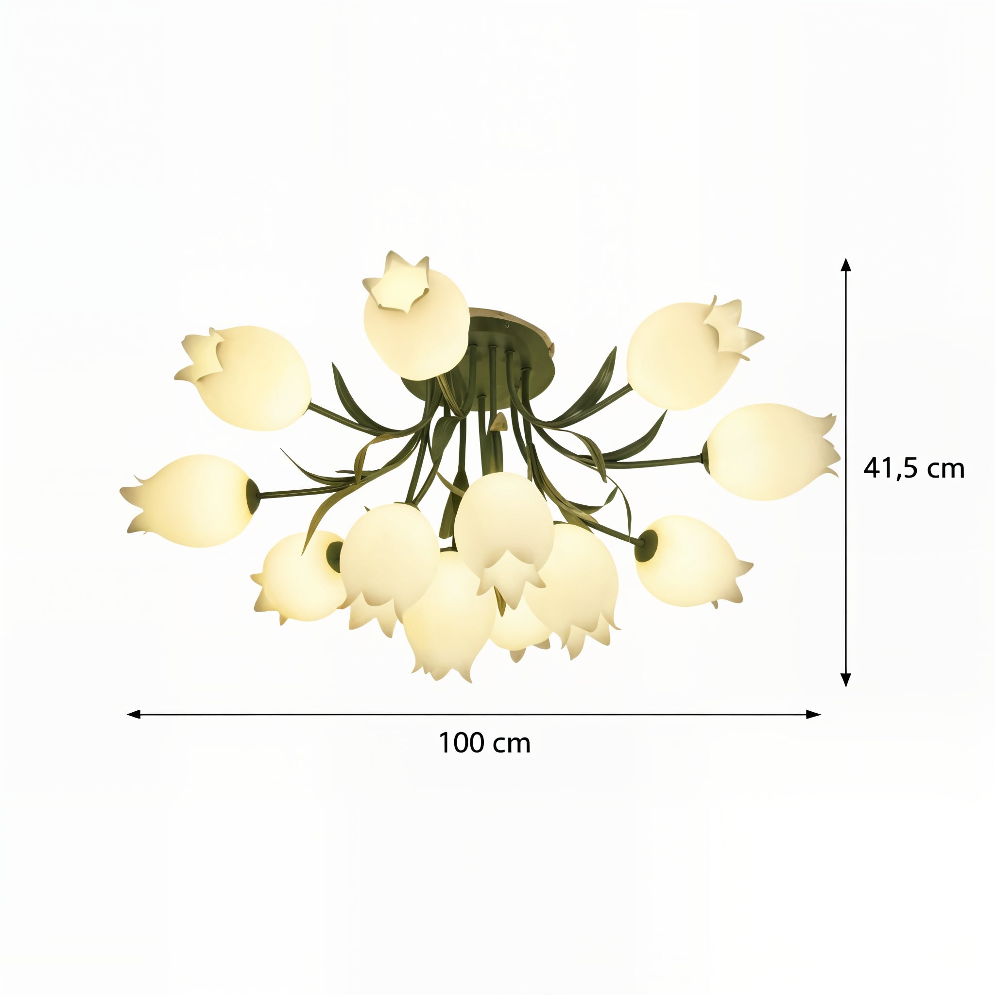 Floral Ceiling Light - Multi Flower Fixture