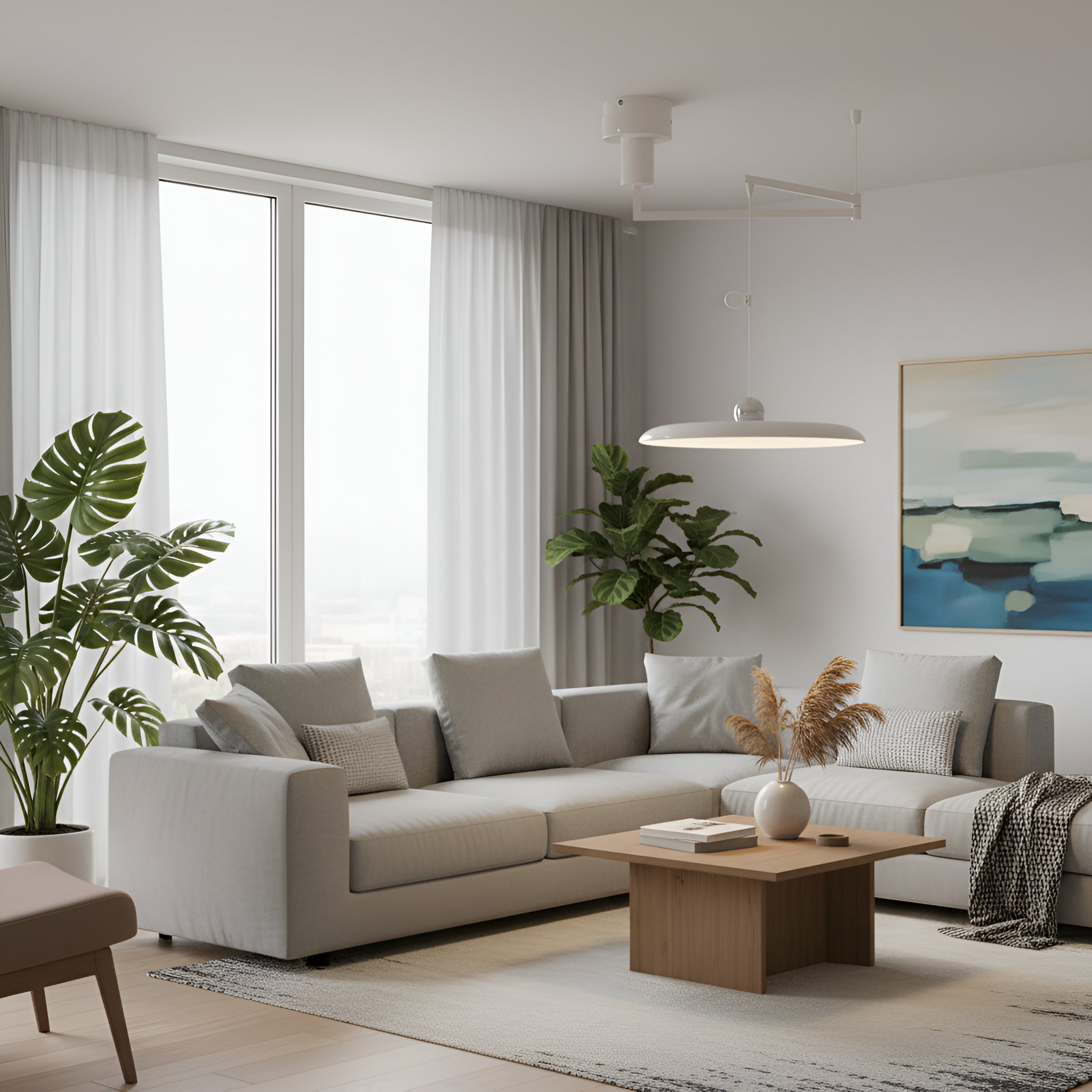 Adjustable Counterweight Pendant Light - Track System