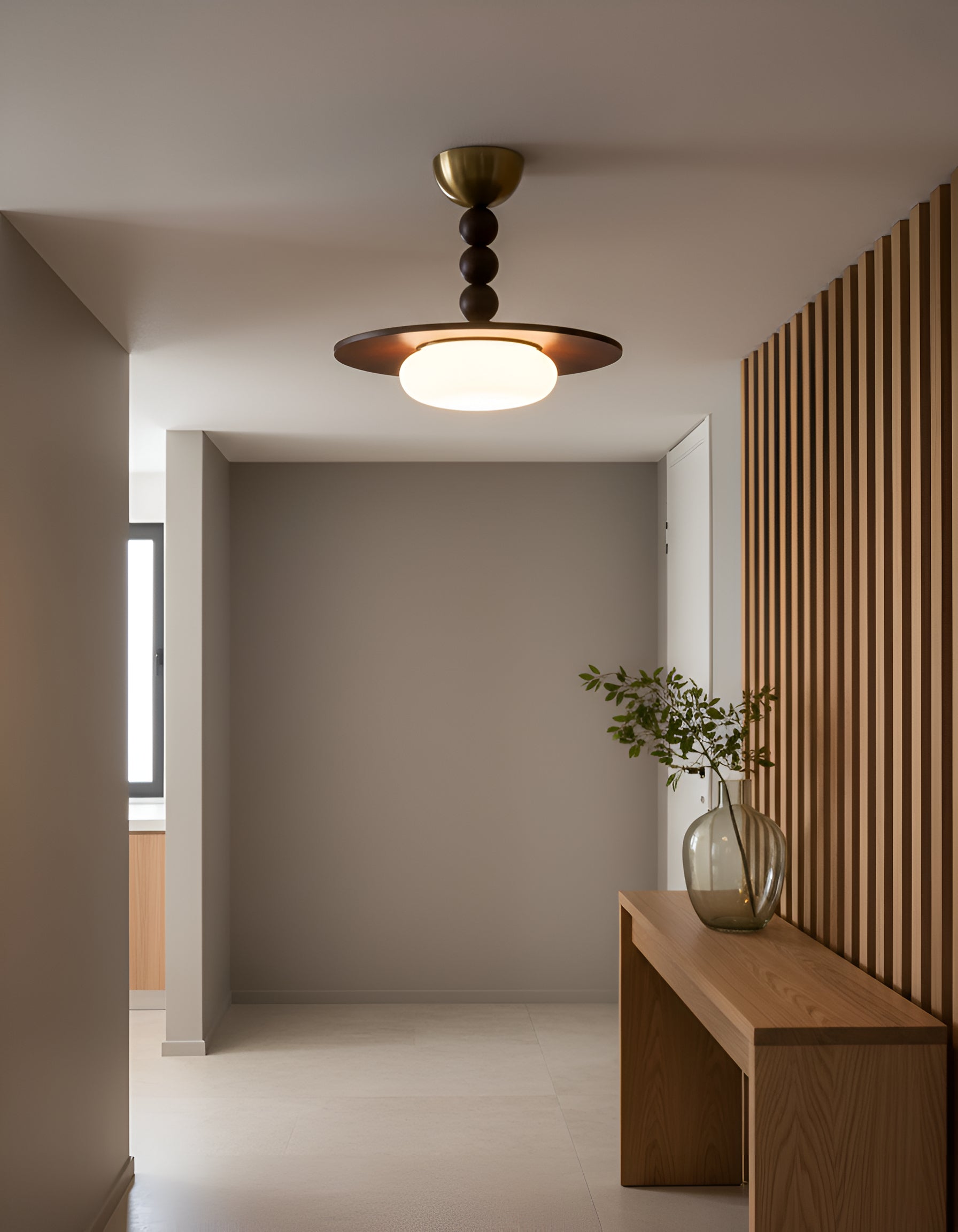 Sculptural Pendant Light with Stacked Spheres - Modern Fixture