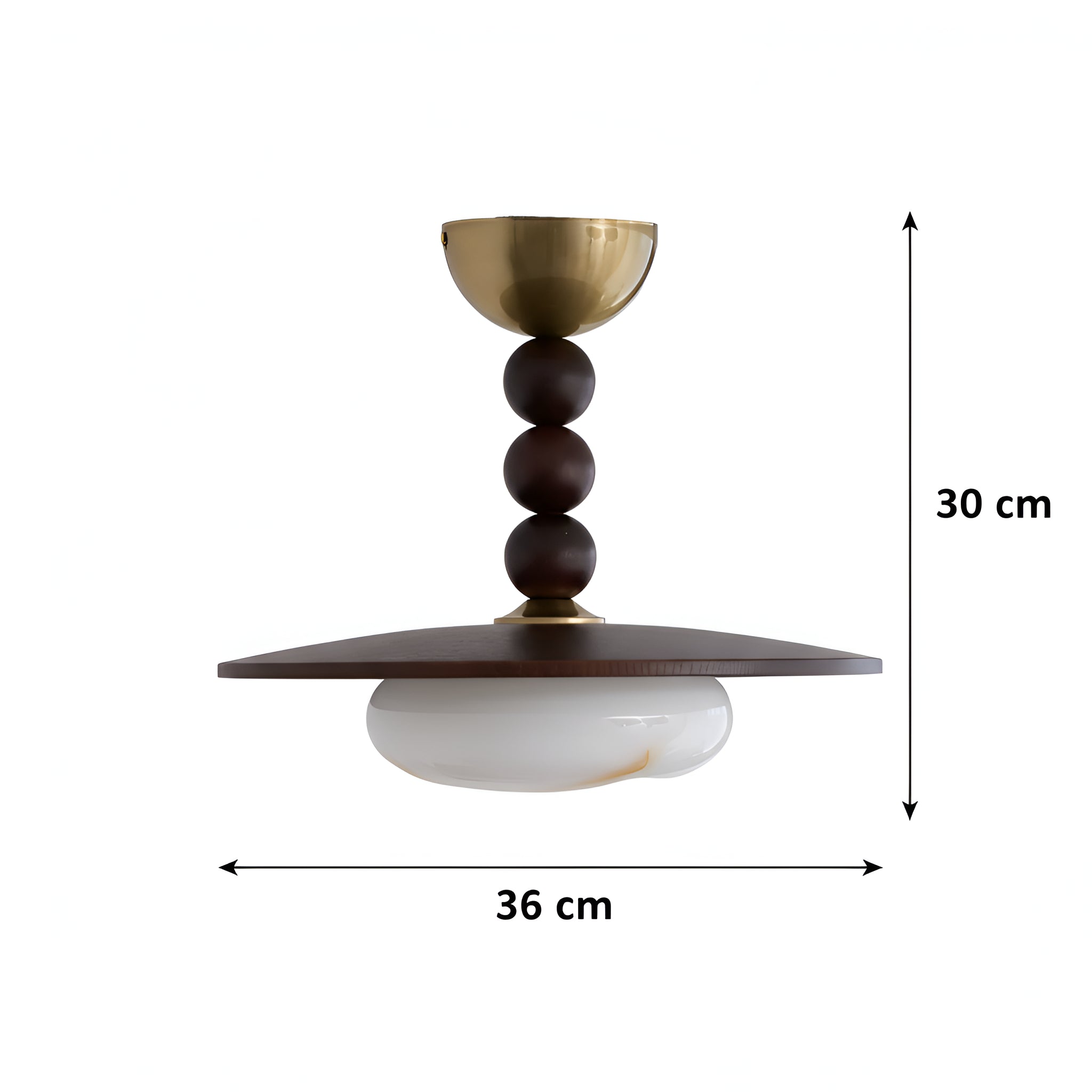 Sculptural Pendant Light with Stacked Spheres - Modern Fixture