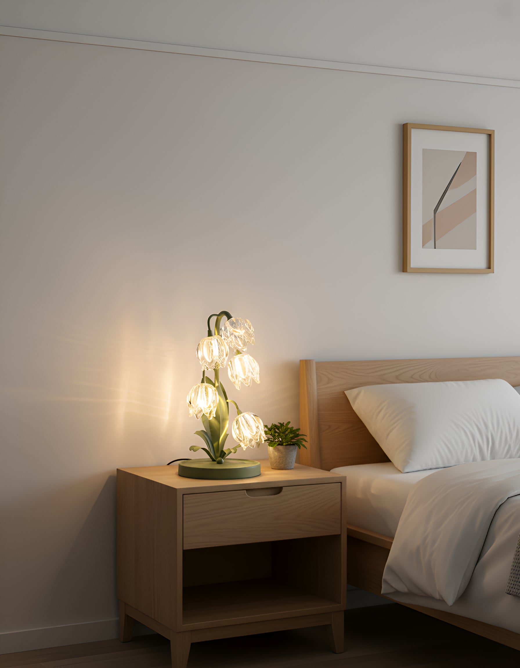 Tulip Bouquet Table Lamp with Glass Flower Shades