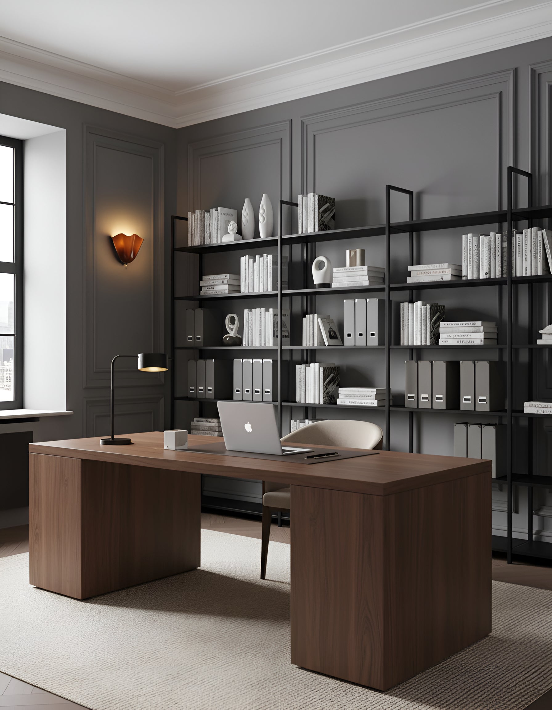 Elegant Glass Shell Wall Sconce - Decorative Tulip Shaped Wall Light