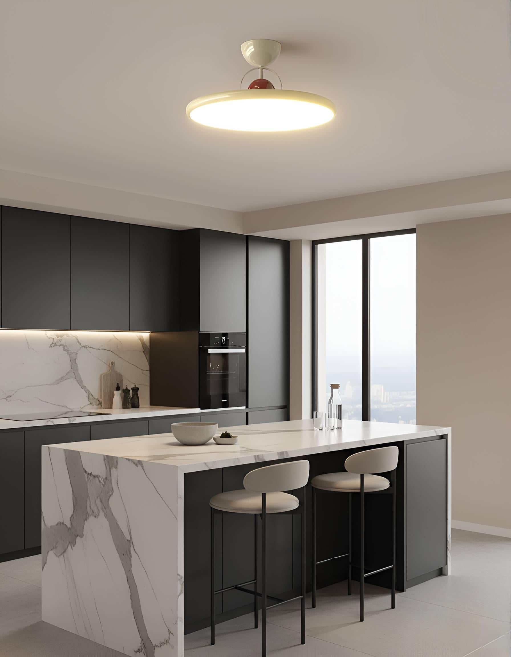 Modern LED Disc Ceiling Light - Flush Mount Round Panel Light