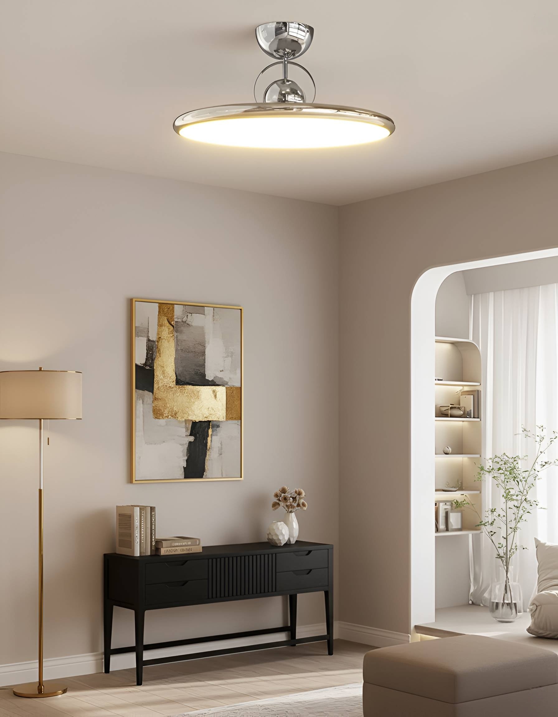 Modern LED Disc Ceiling Light - Flush Mount Round Panel Light