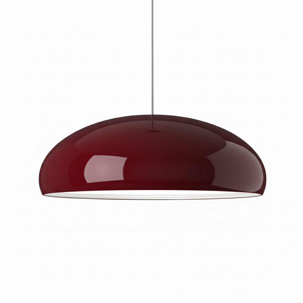 Modern Dome Pendant Light - Smooth Bowl Shade