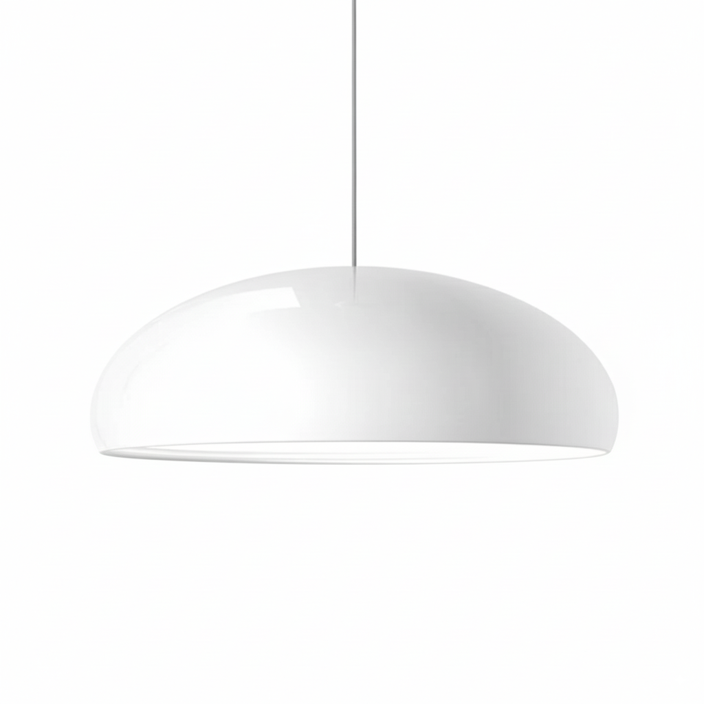 Modern Dome Pendant Light - Smooth Bowl Shade