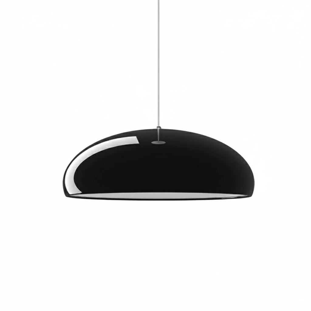Modern Dome Pendant Light - Smooth Bowl Shade