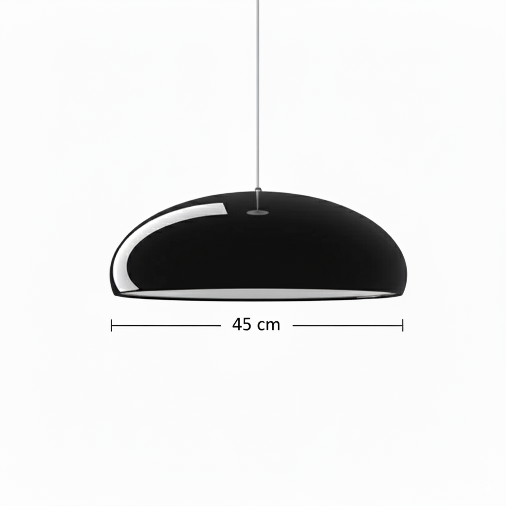 Modern Dome Pendant Light - Smooth Bowl Shade