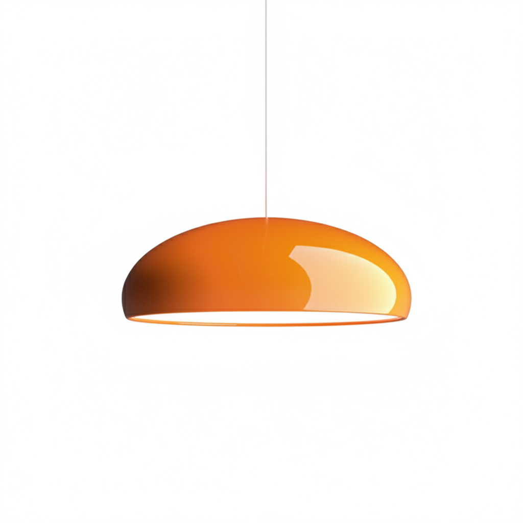 Modern Dome Pendant Light - Smooth Bowl Shade