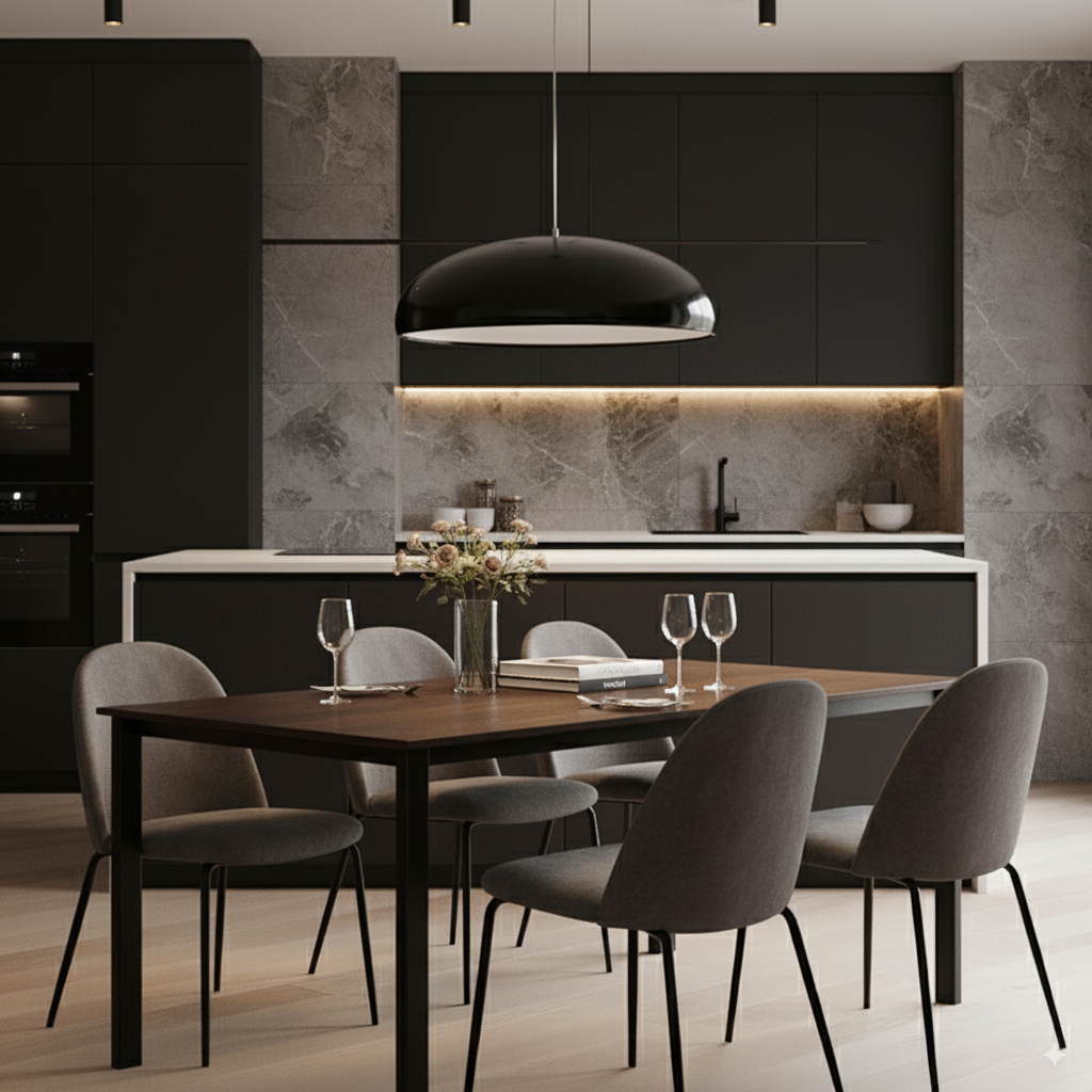 Modern Dome Pendant Light - Smooth Bowl Shade