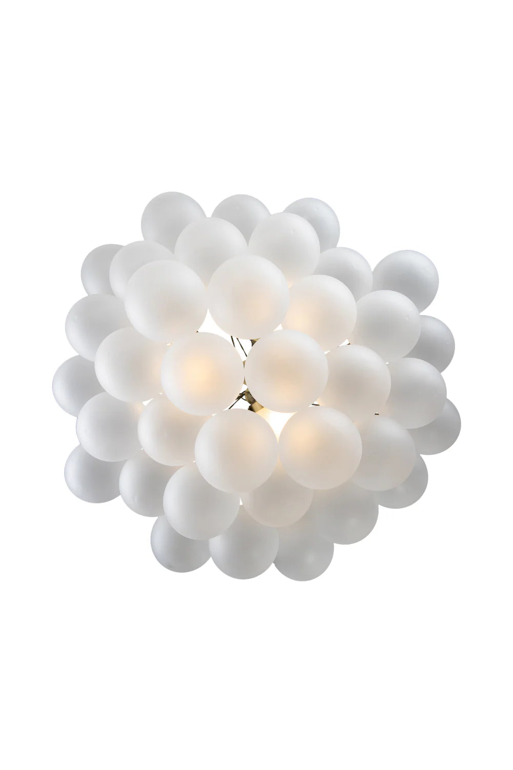 Modern White Glass Globe Clouds Pendant Chandelier