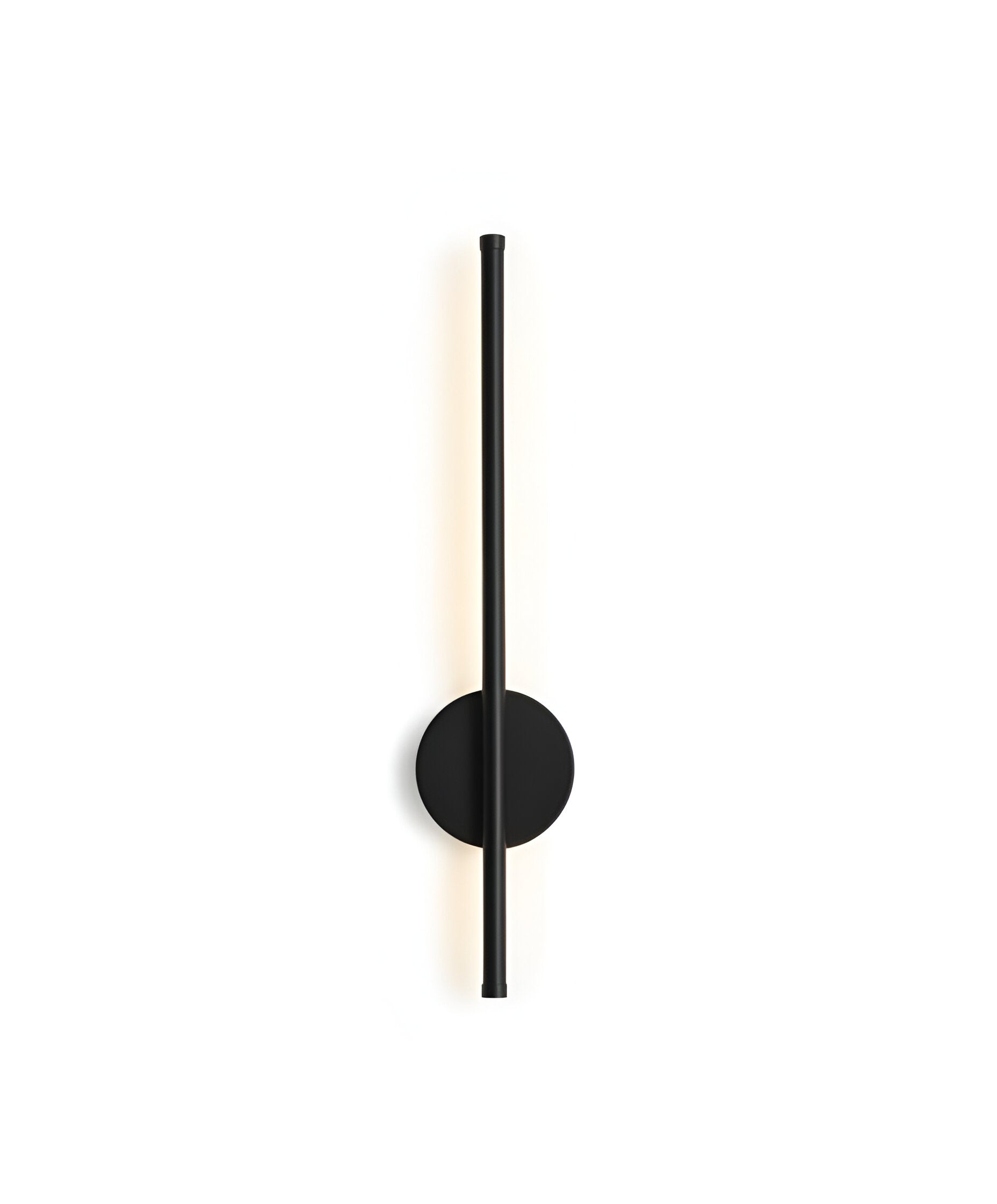 Linear LED Wall Sconce with Circular Mount