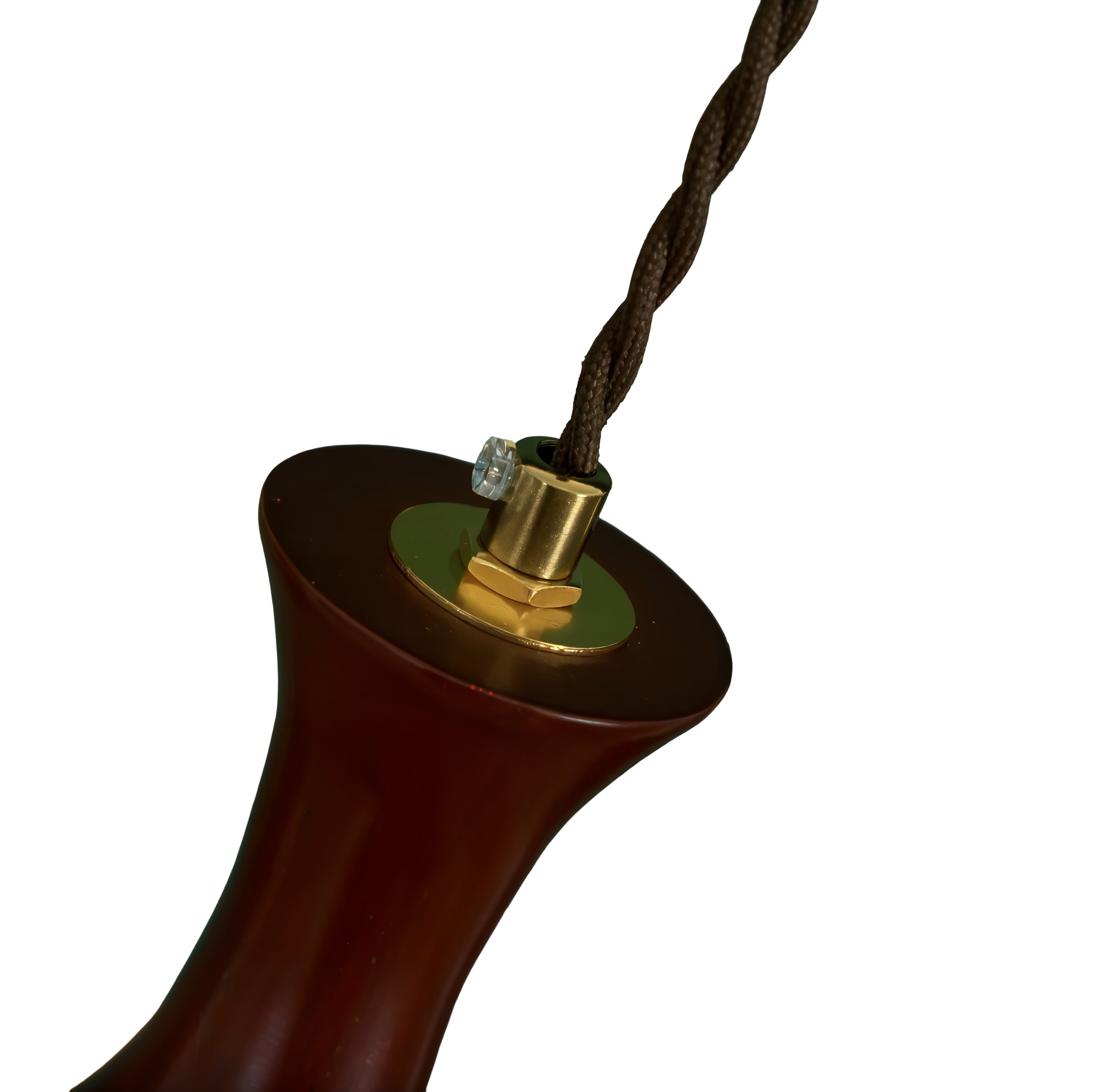 Bulbous Shade Hanging Pendant Lamp