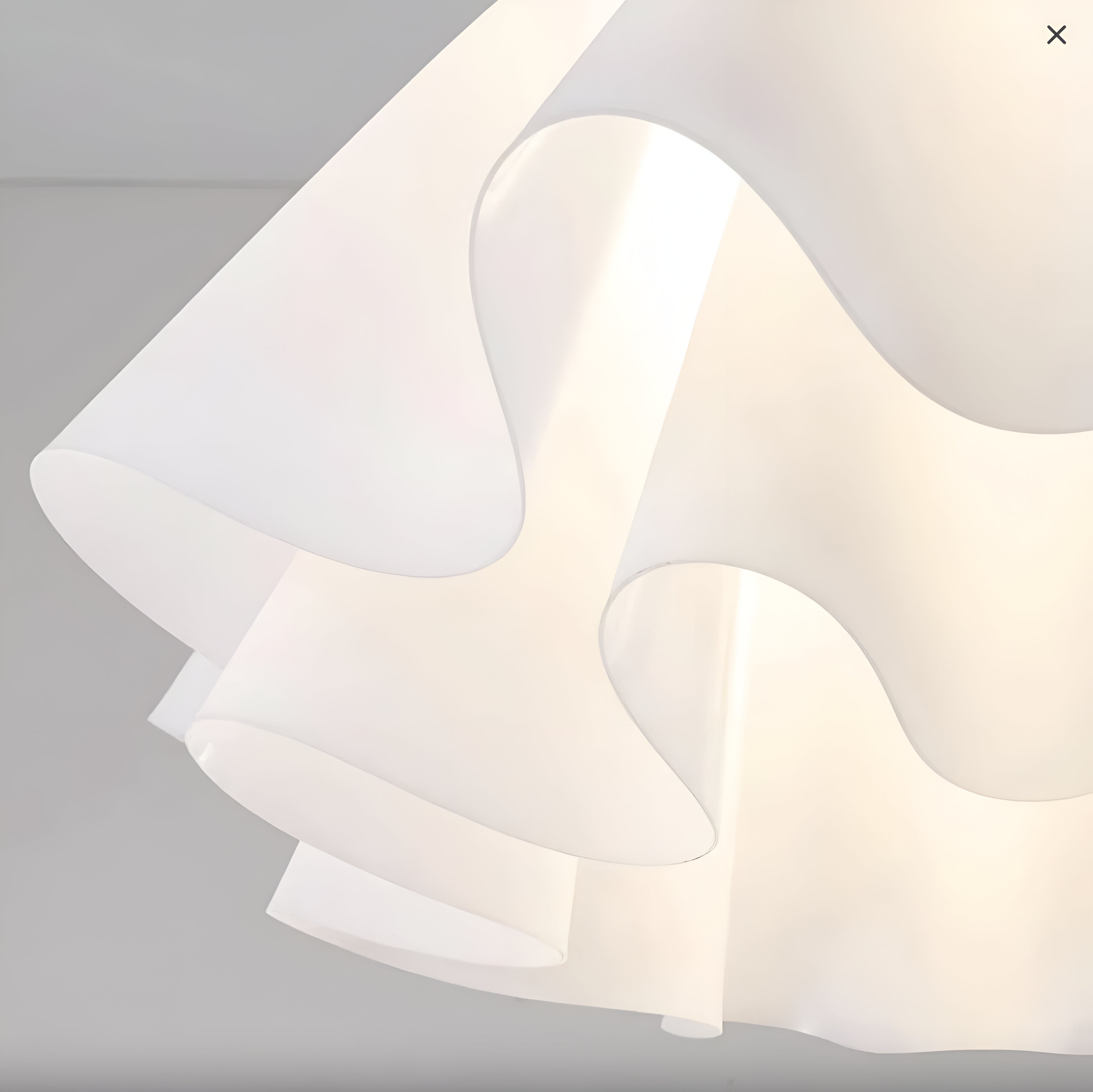 Ruffled Semi Flush Mount Ceiling Light