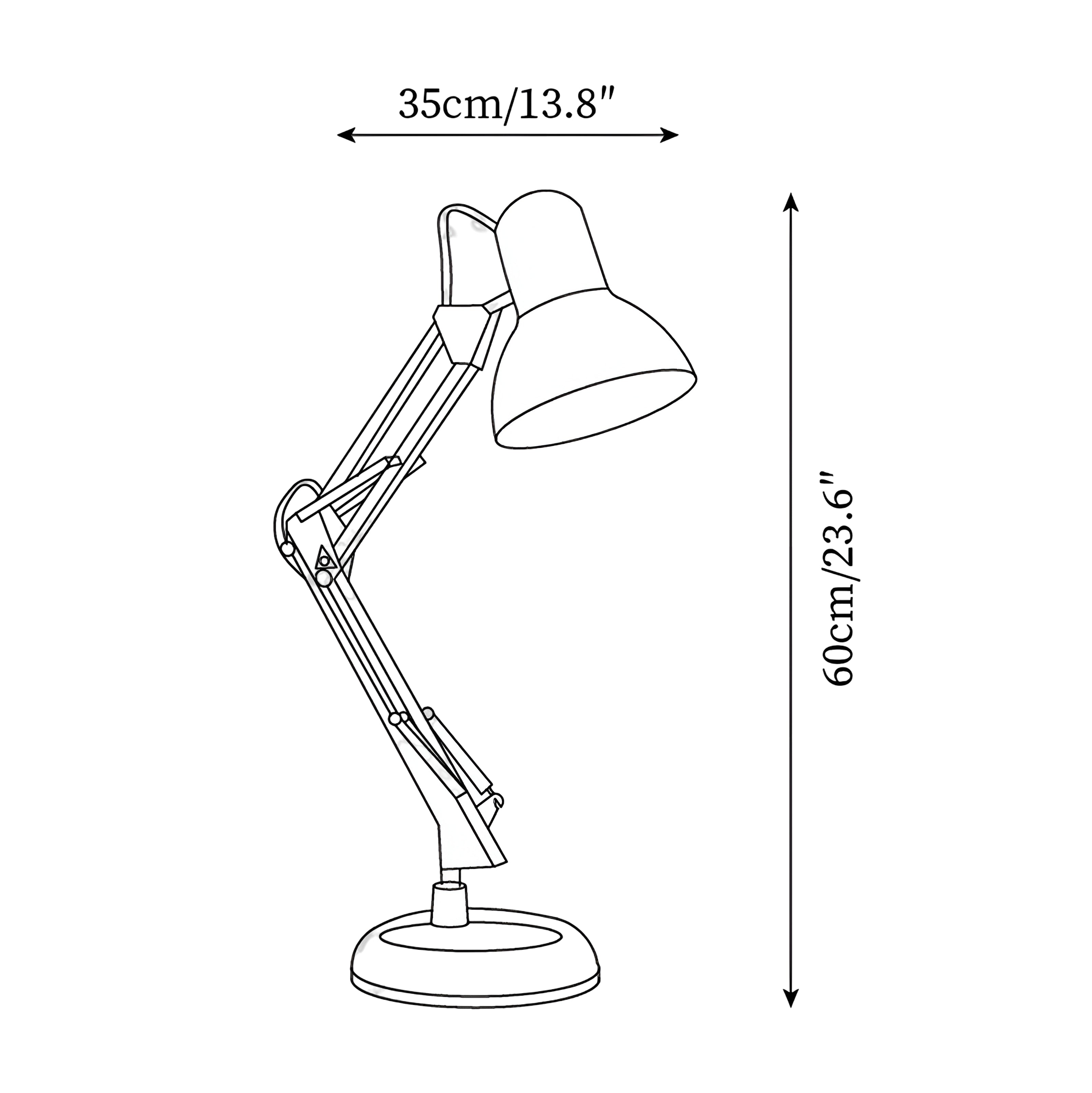 Modern Multicolor Desk Lamp - Articulated Task Light