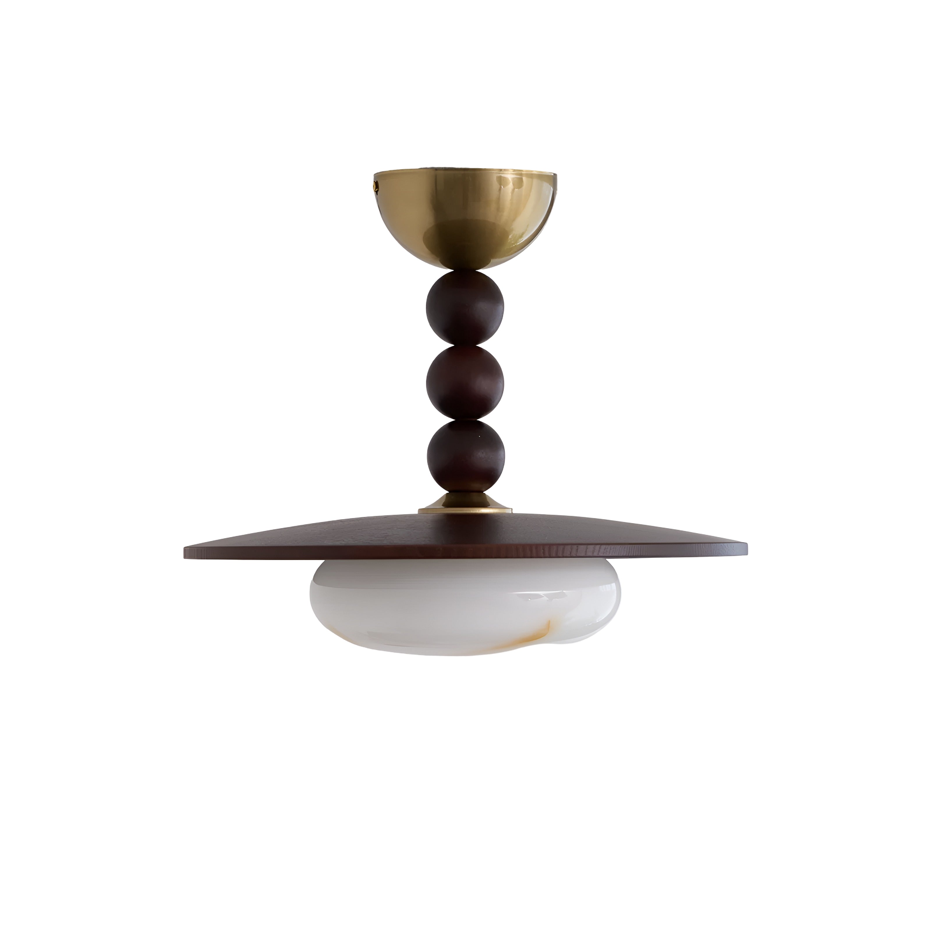 Sculptural Pendant Light with Stacked Spheres - Modern Fixture
