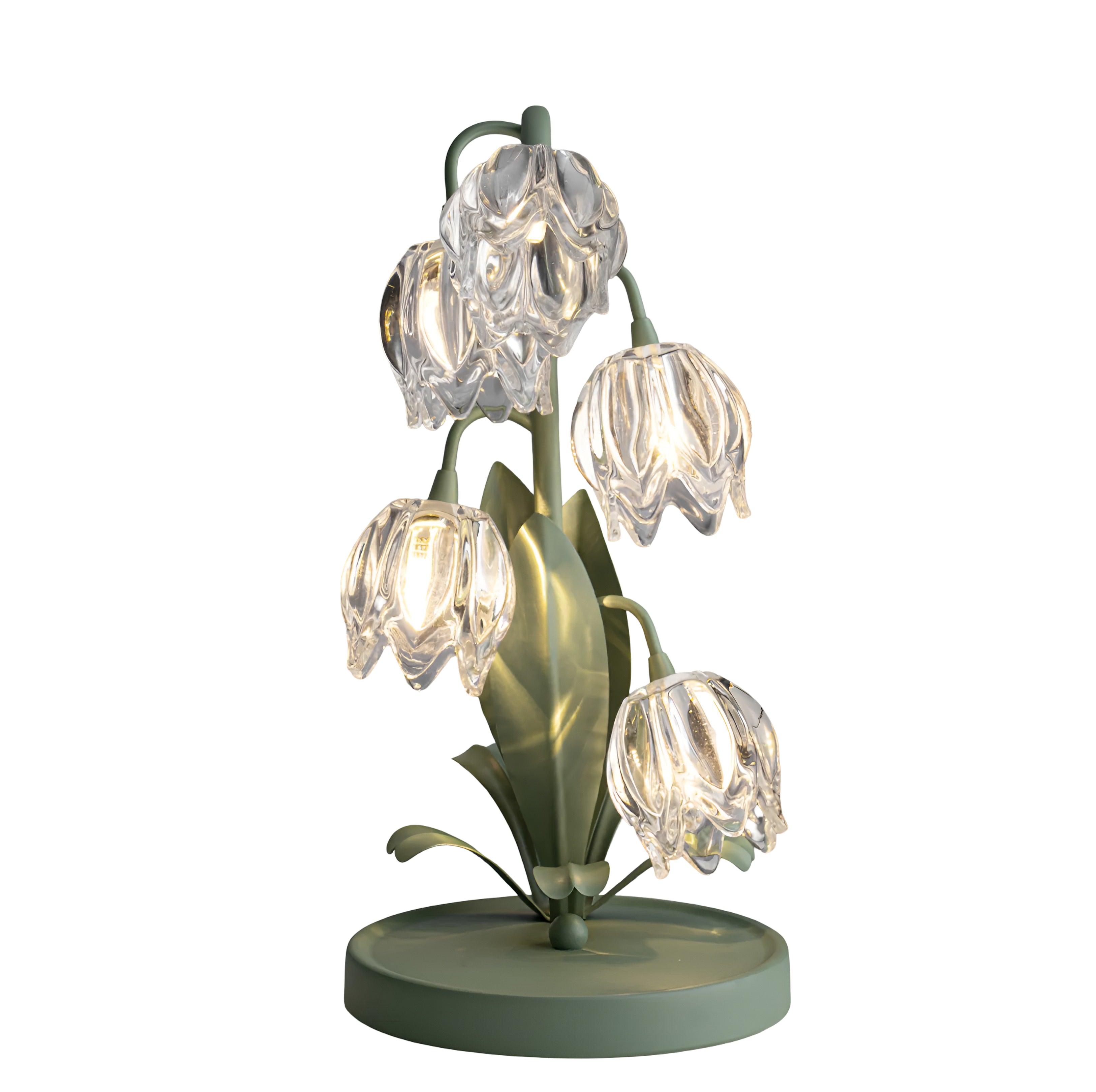 Tulip Bouquet Table Lamp with Glass Flower Shades