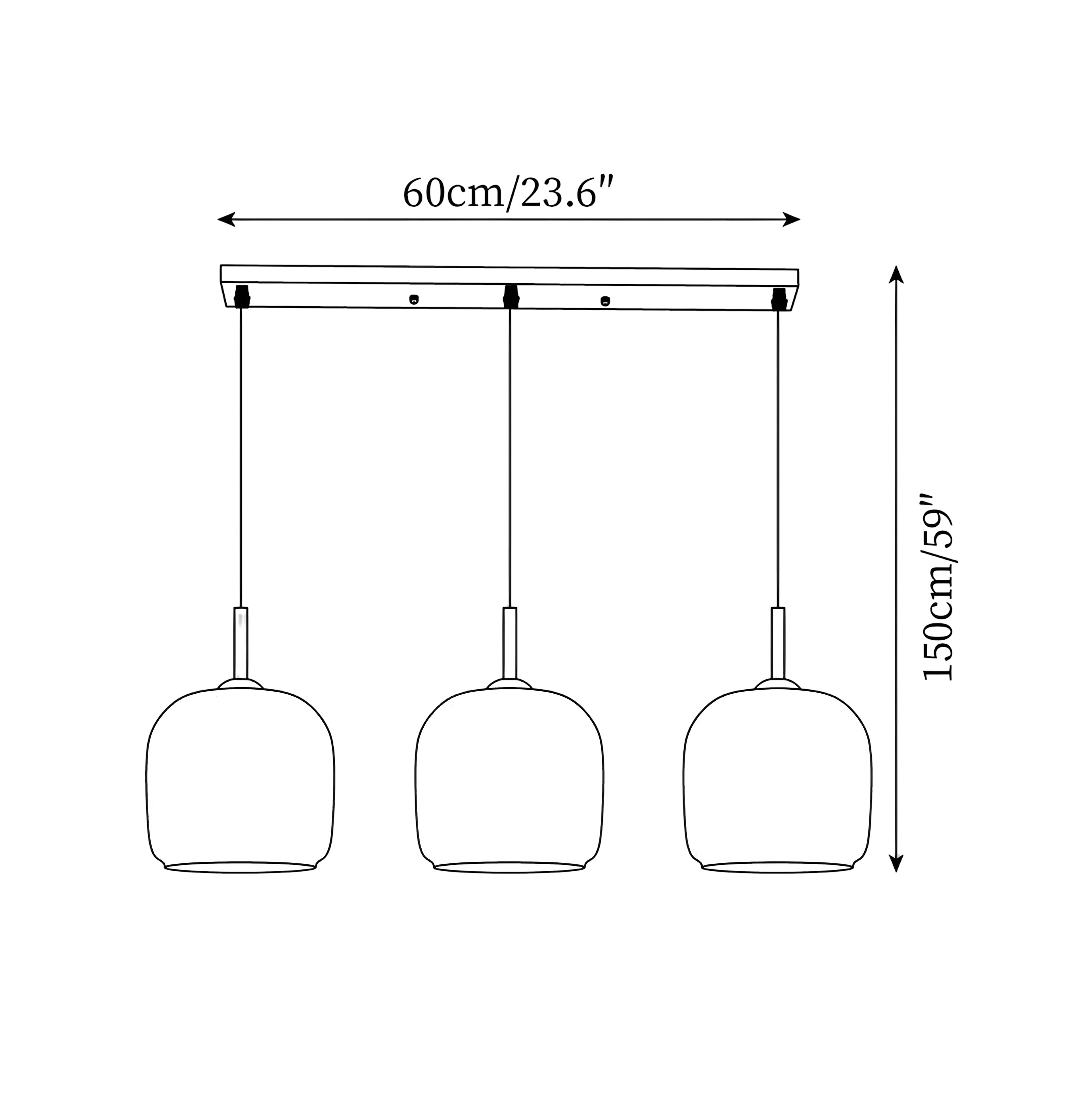 Modern Smoke Glass Pendant Light - Contemporary Oval Hanging Light