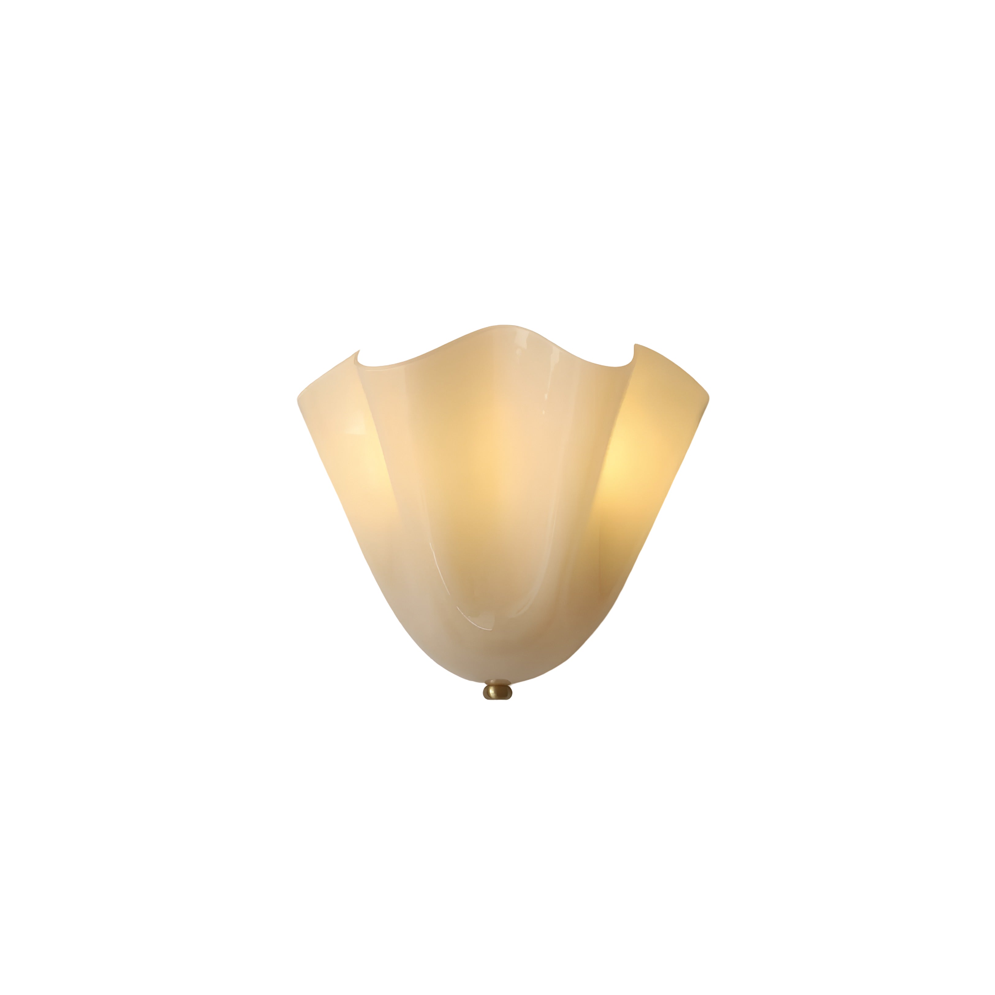 Elegant Glass Shell Wall Sconce - Decorative Tulip Shaped Wall Light