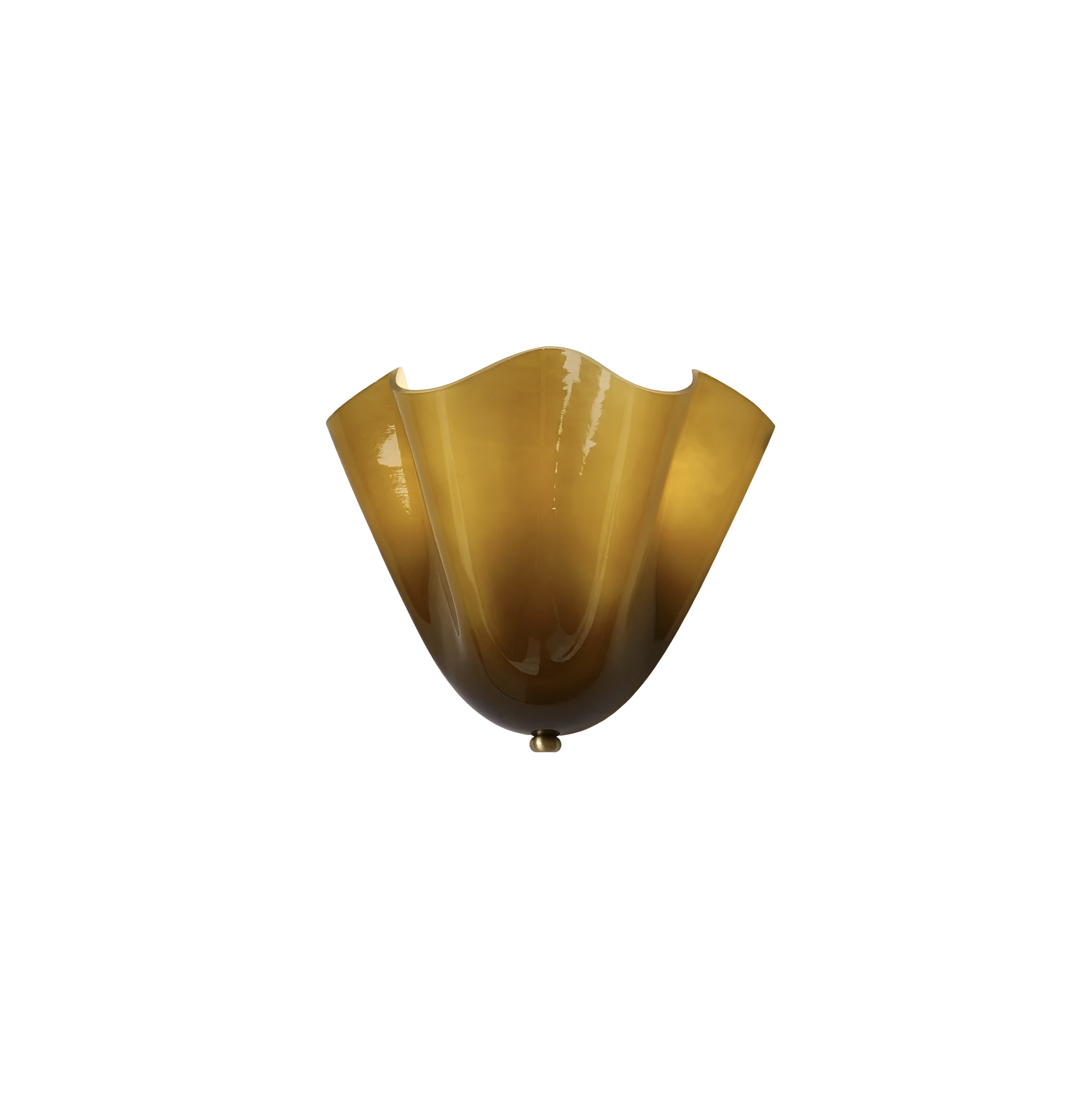 Elegant Glass Shell Wall Sconce - Decorative Tulip Shaped Wall Light