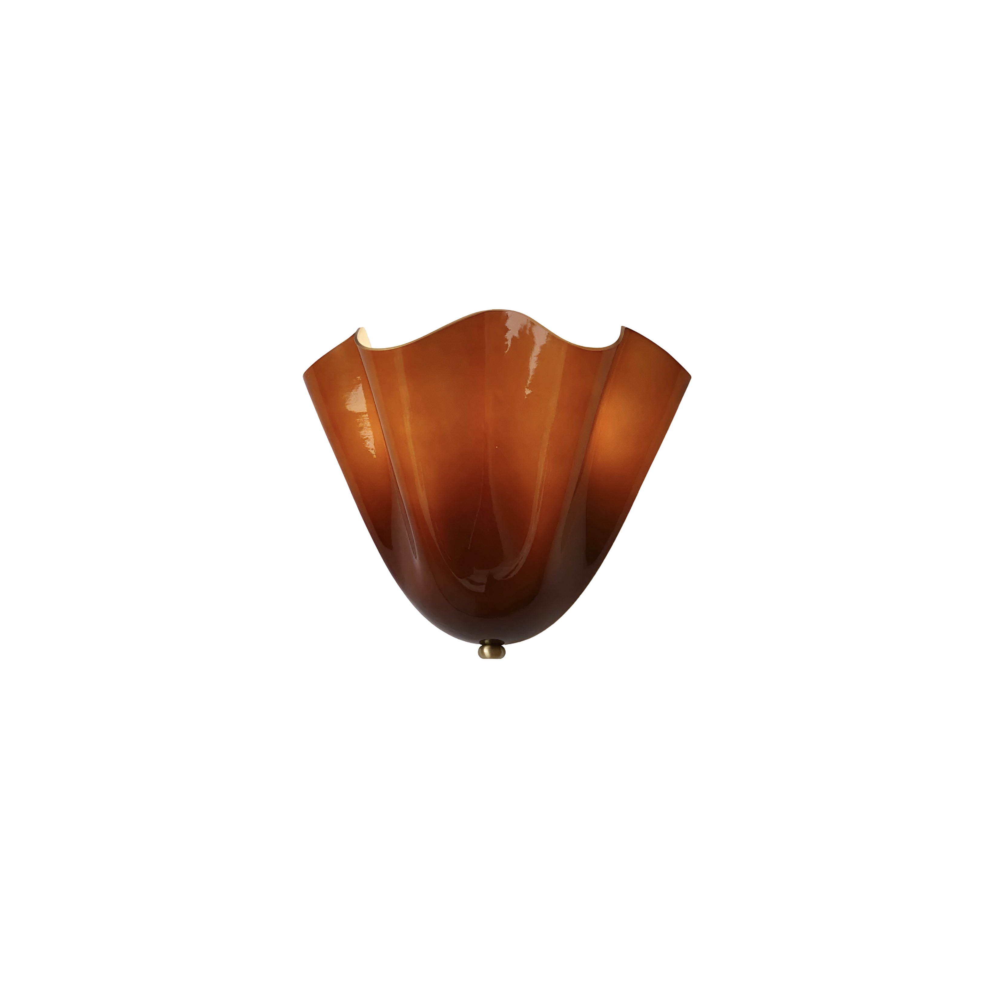Elegant Glass Shell Wall Sconce - Decorative Tulip Shaped Wall Light
