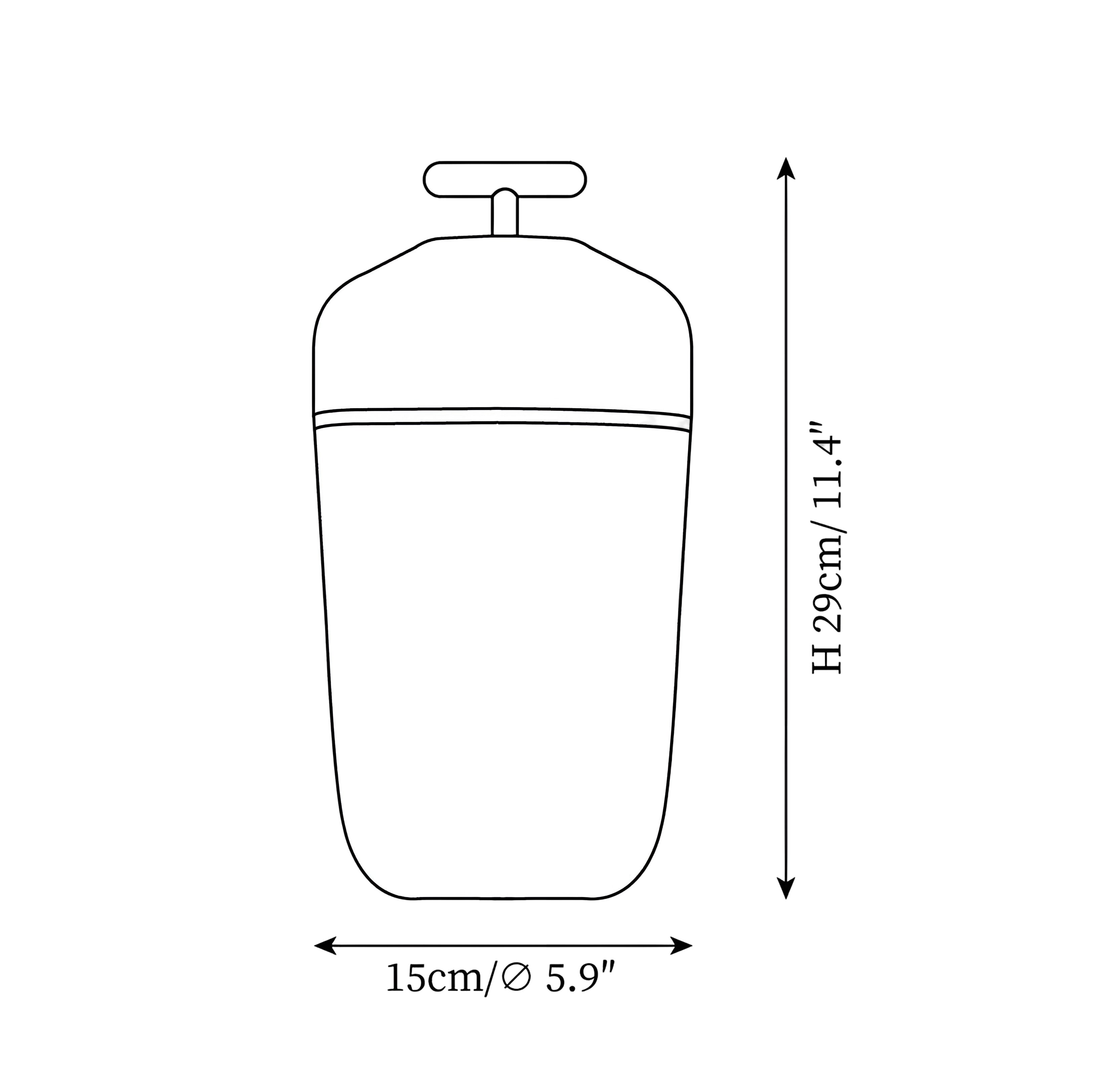 Cordless Crystal Table Lamp - Rechargeable Diamond Cut Glass Accent Light