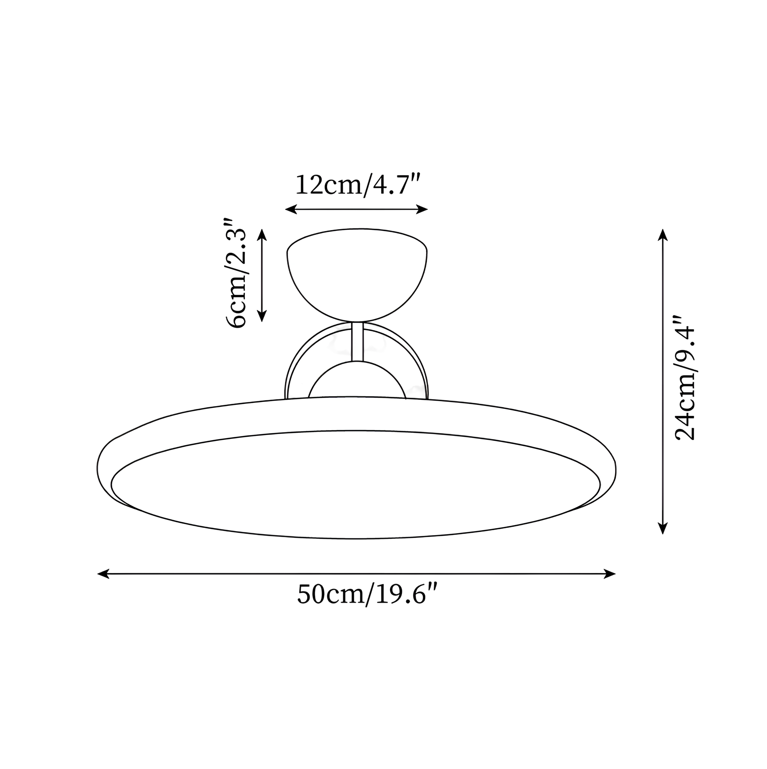 Modern LED Disc Ceiling Light - Flush Mount Round Panel Light