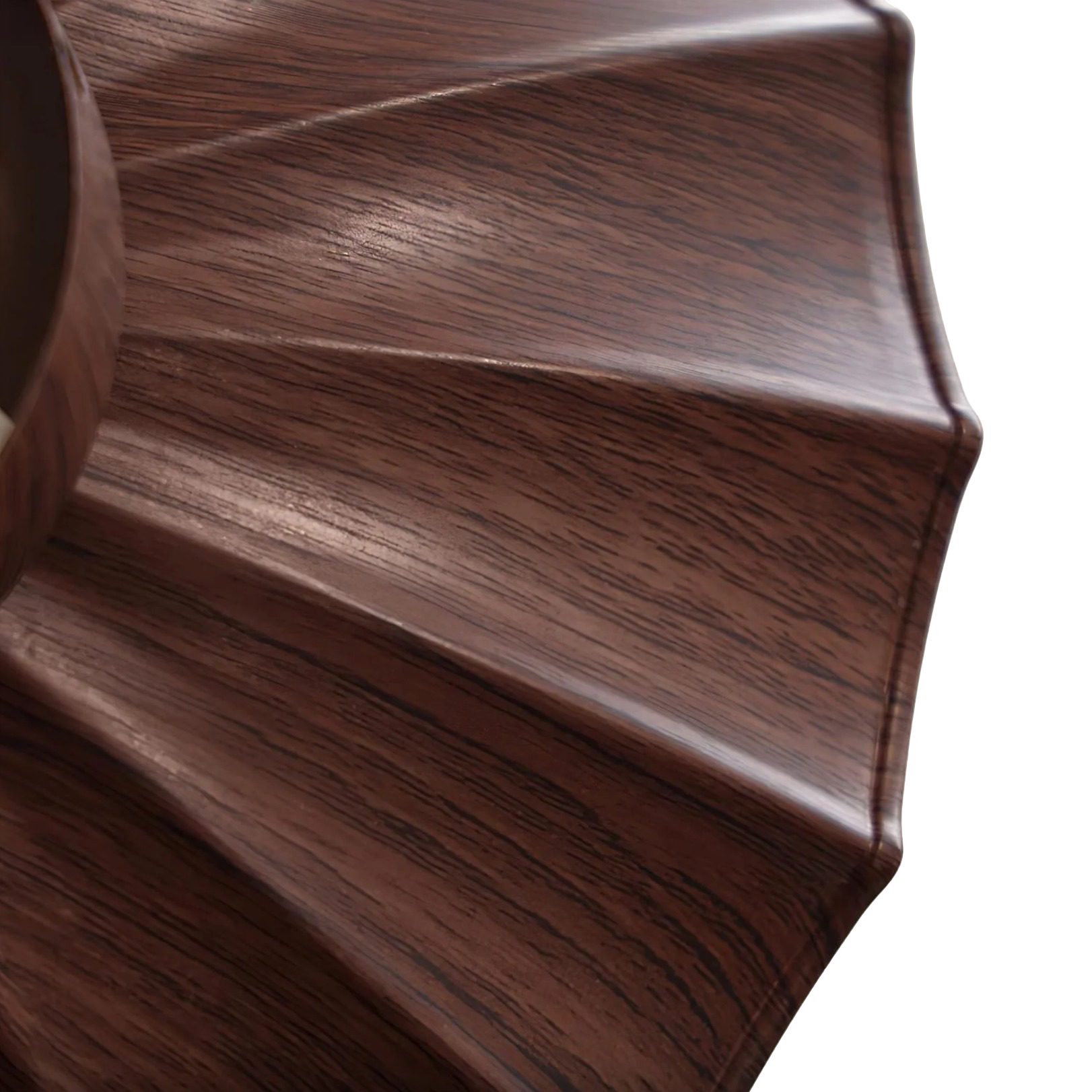 Scalloped Edge Semi-Flush Mount Ceiling Light - Decorative Ruffled Shade Fixture