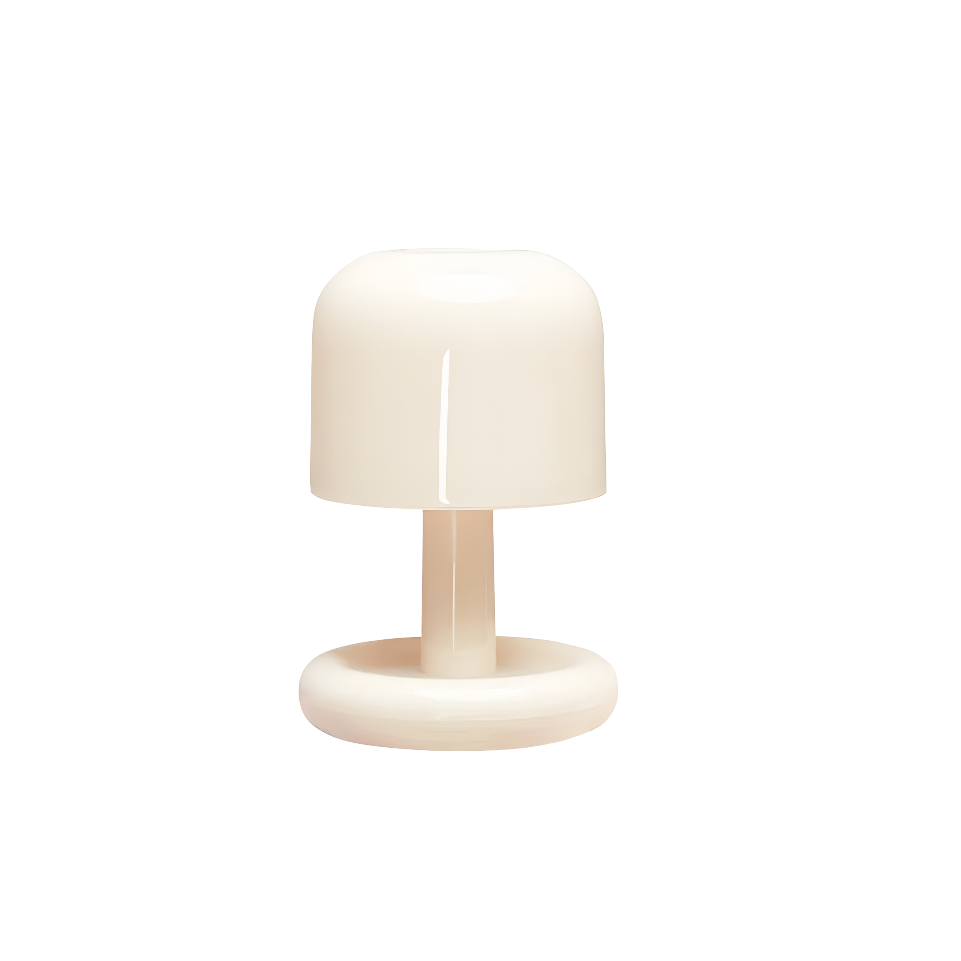 Minimalist Dome Table Lamp - Rechargeable Cordless LED Light & Night Light