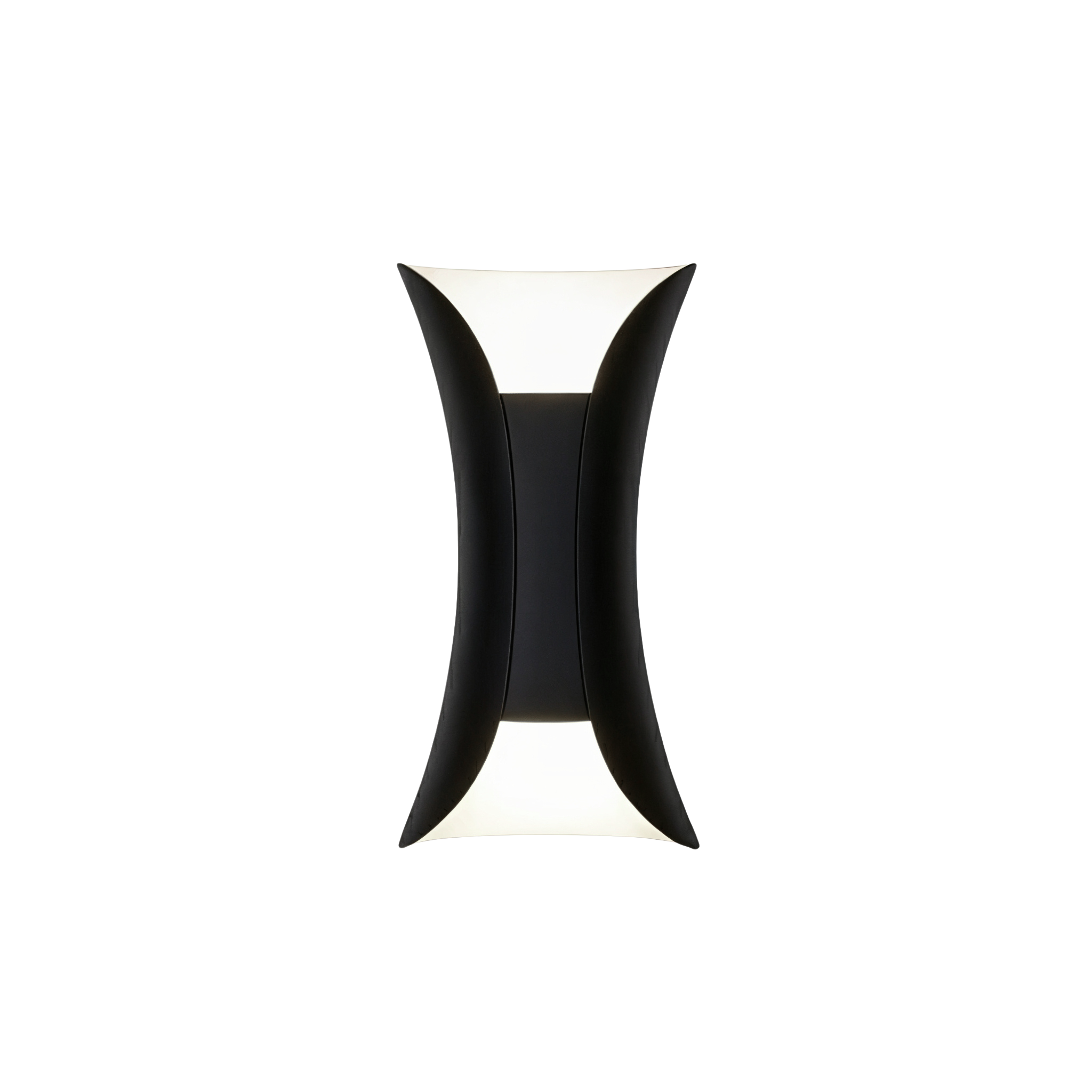 Curved LED Wall Sconce - Up Down Outdoor Light Fixture