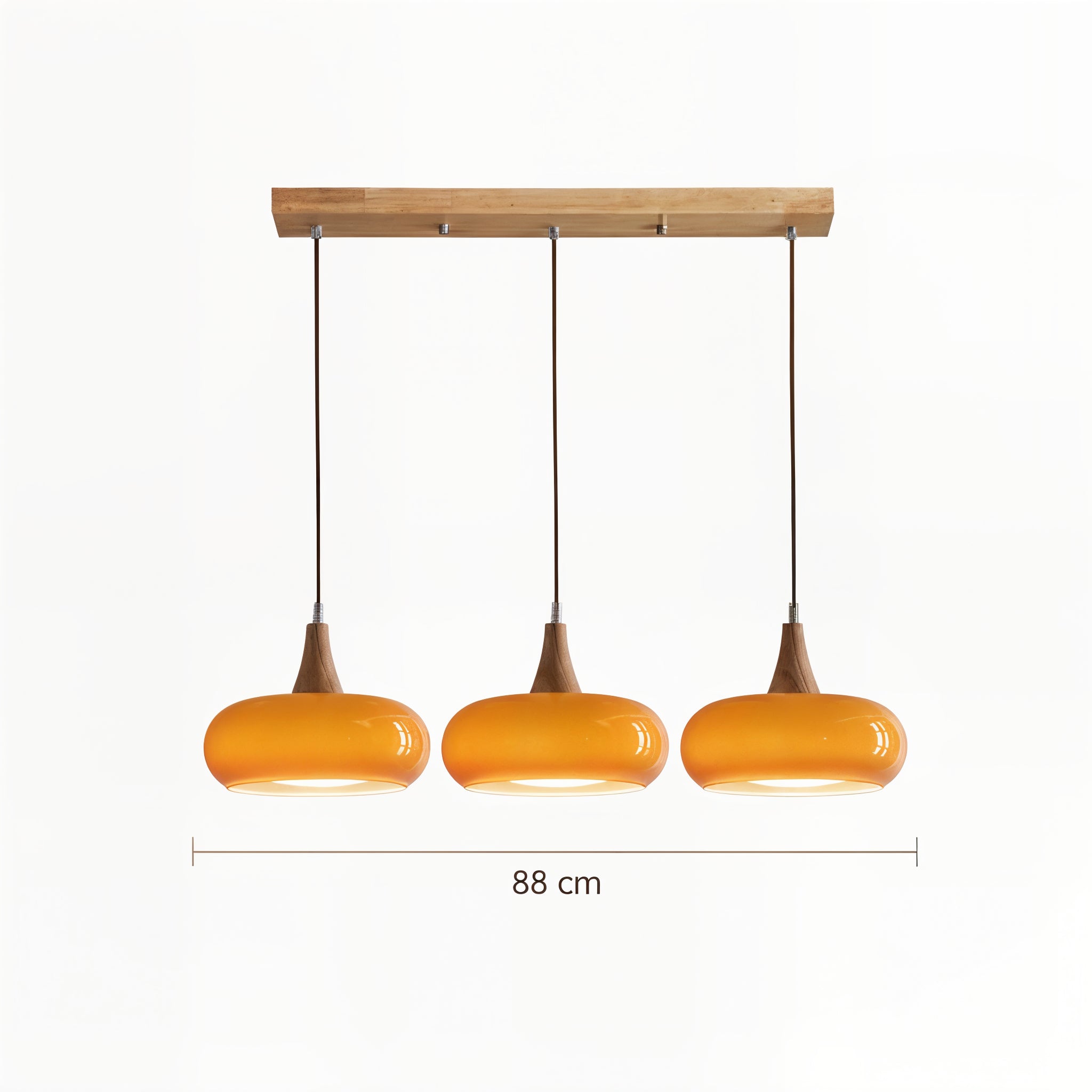 Modern Glass Bowl Shade Hanging Pendant Lamp