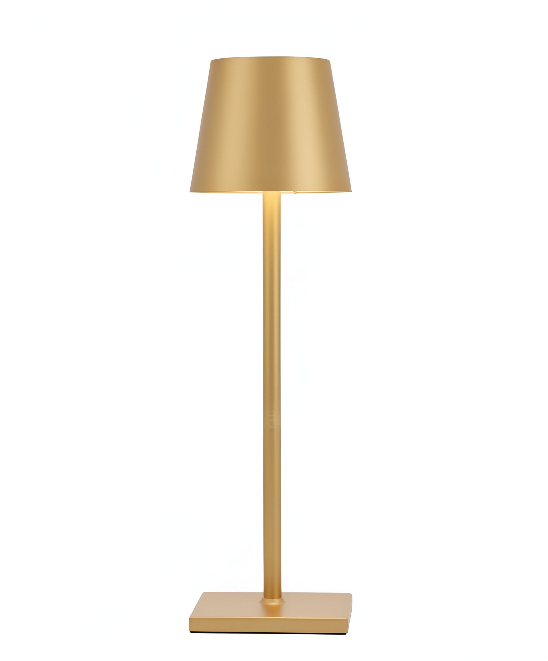 Modern Metal Table Lamp with Metal Drum Shade - 7 Colors